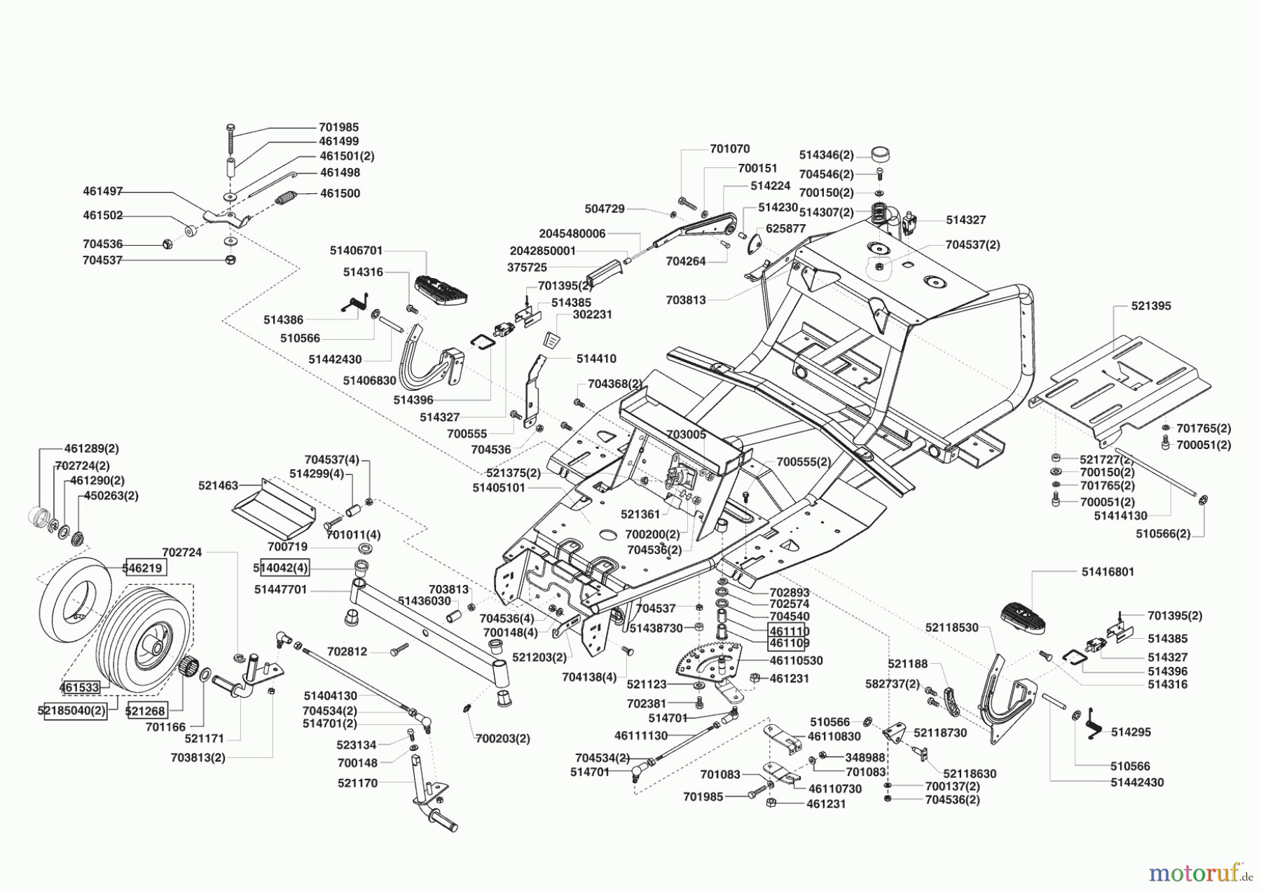 AL-KO Gartentechnik Rasentraktor COMFORT T750 09/2006 - 12/2006 Seite 2