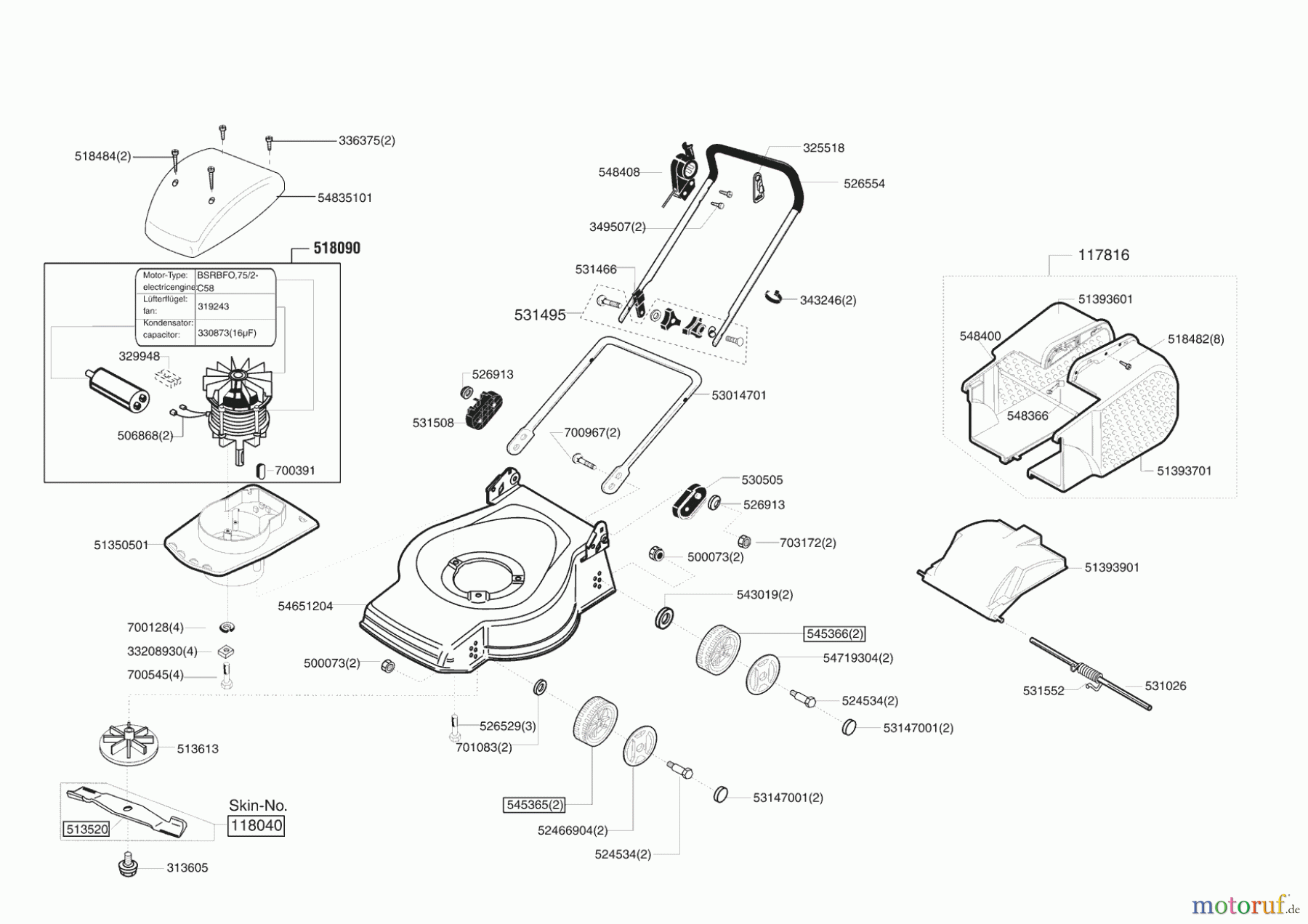 AL-KO Gartentechnik Elektrorasenmäher SM 46 E Seite 1