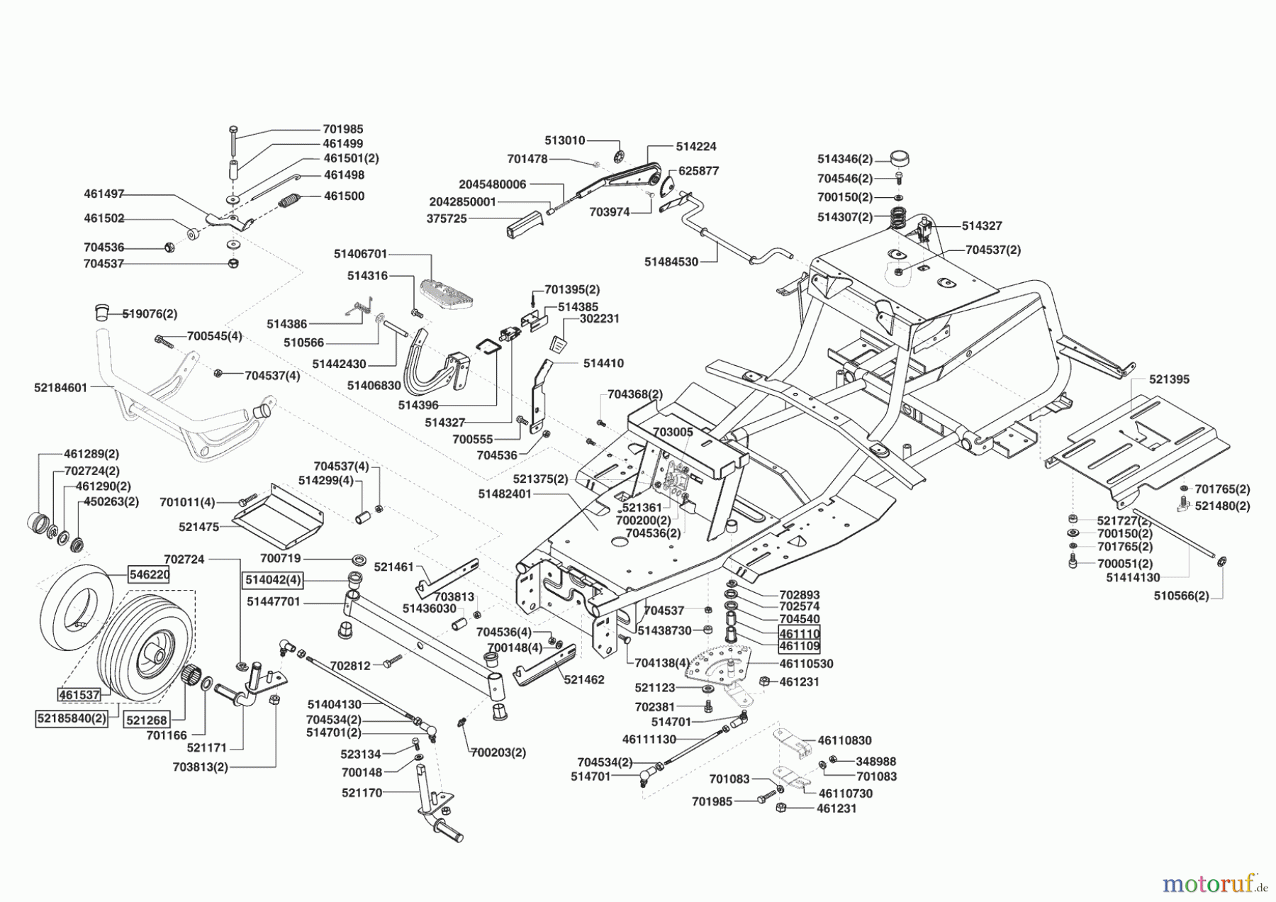 Concord Gartentechnik Rasentraktor T18-102 HD MASPORT 11/2006 - 10/2007 Seite 2