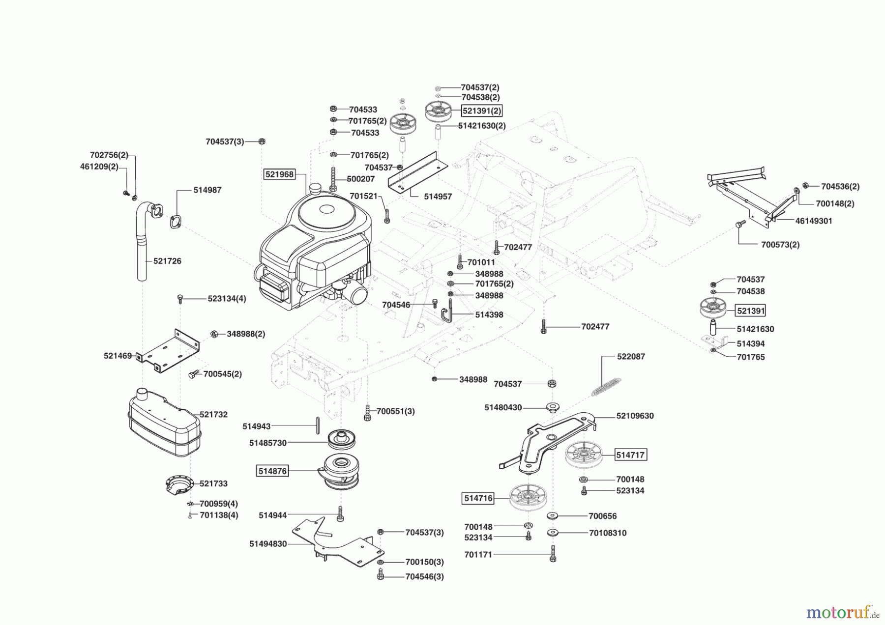 Concord Gartentechnik Rasentraktor T18-102 HD MASPORT 11/2006 - 10/2007 Seite 4