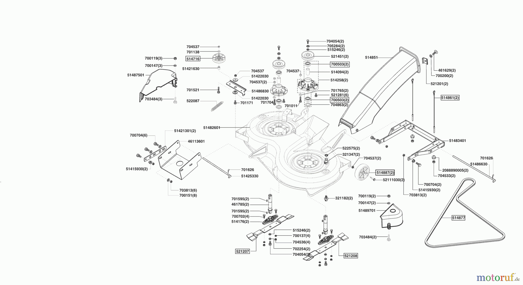 Concord Gartentechnik Rasentraktor T20-102 HDE MASPORT 11/2006 - 10/2007 Seite 5