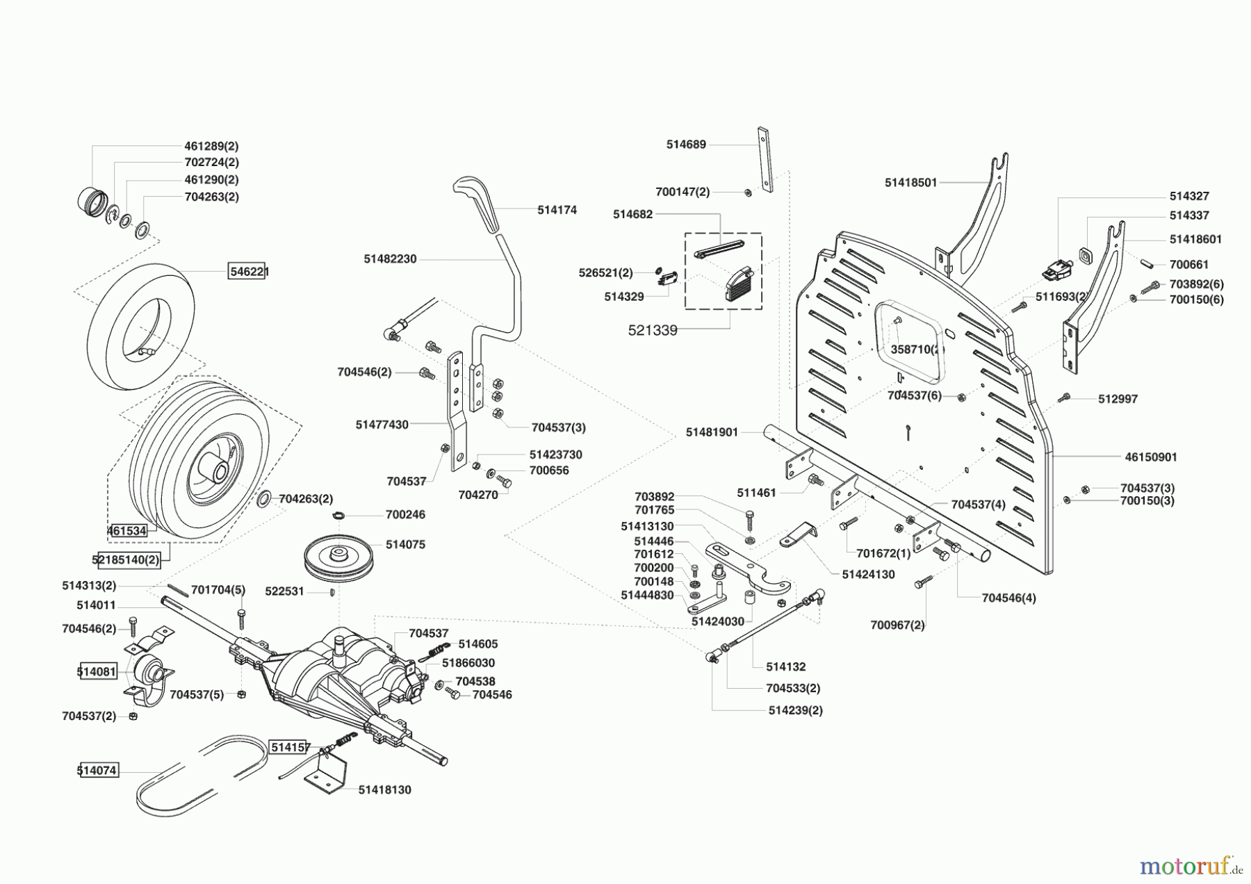  Mr. Gardener Gartentechnik Rasentraktor B 125/74 11/2006 - 10/2007 Seite 3