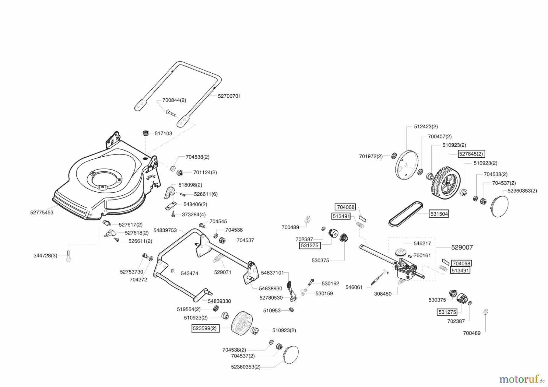 GARDENLINE Gartentechnik Benzinrasenmäher 47 BP Seite 2