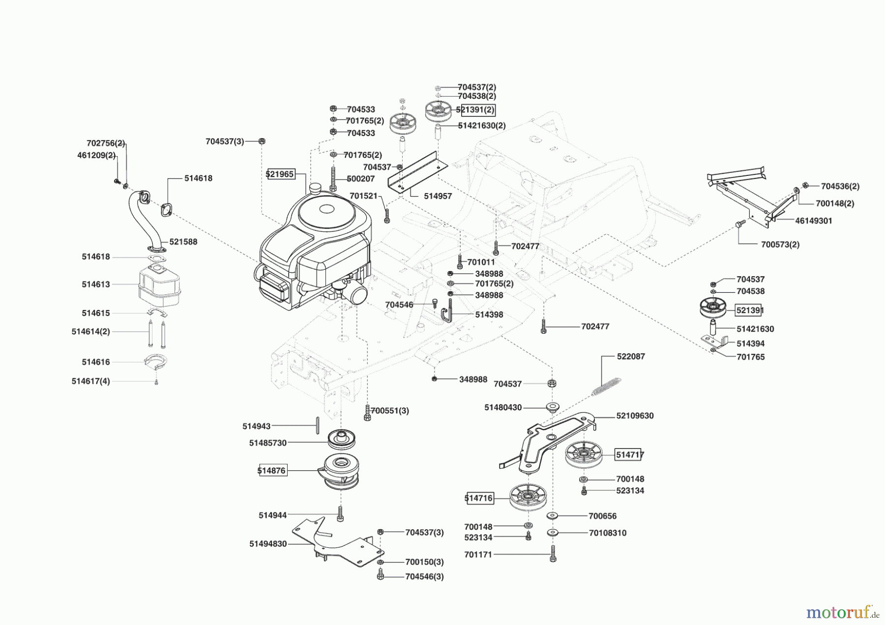 AL-KO Gartentechnik Rasentraktor COMFORT T1000 HD ab 11/2006 Seite 4