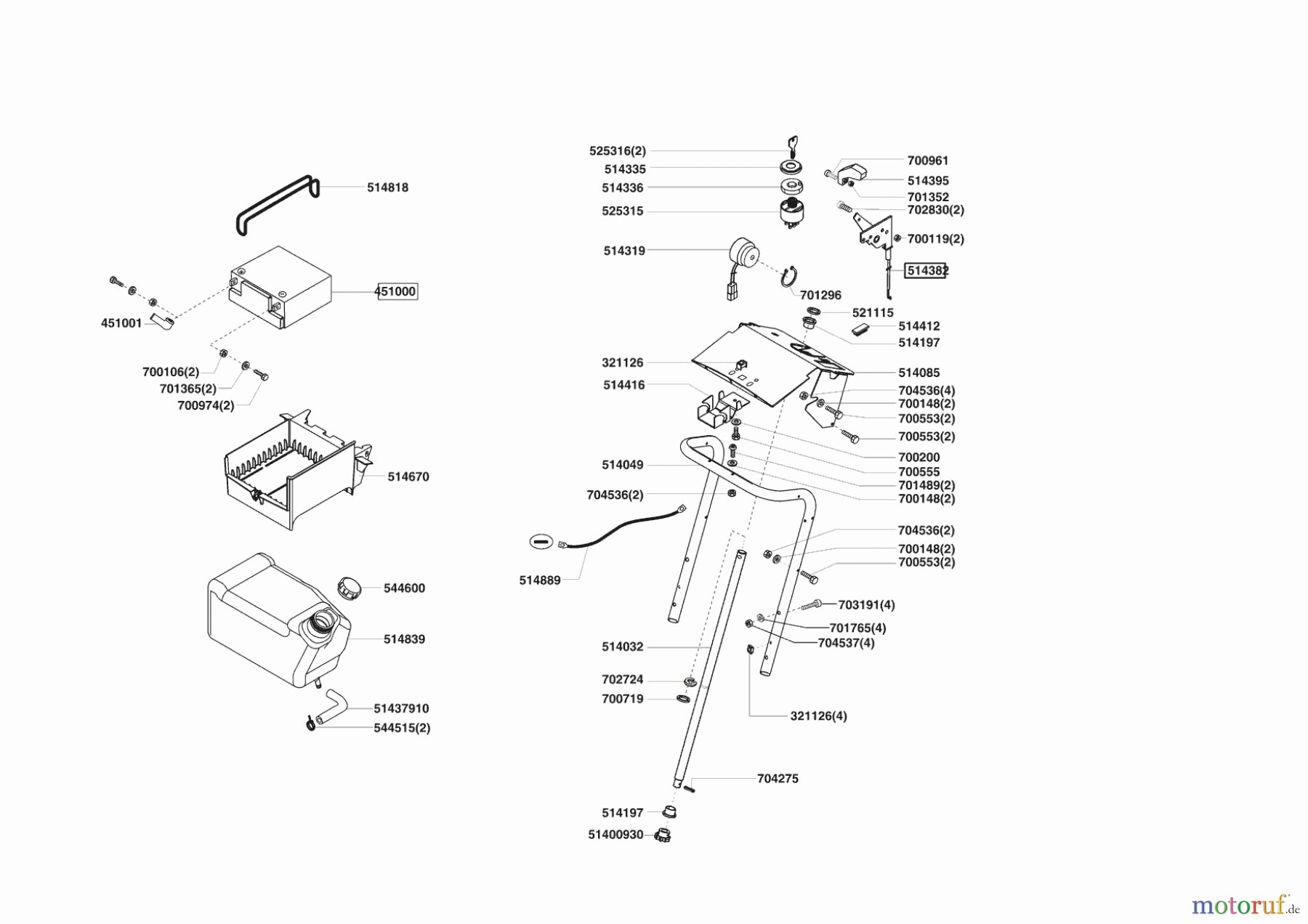 AL-KO Gartentechnik Rasentraktor COMFORT T1000 HD  ab 11/2006 Seite 6