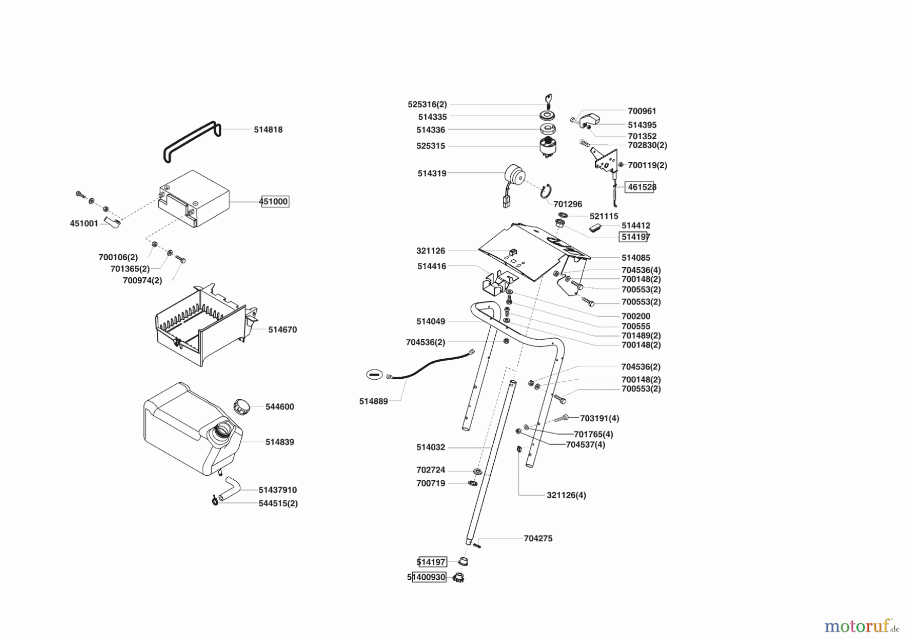 Powerline Gartentechnik Rasentraktor T 16/102 SP HD-H 11/2006 Seite 6