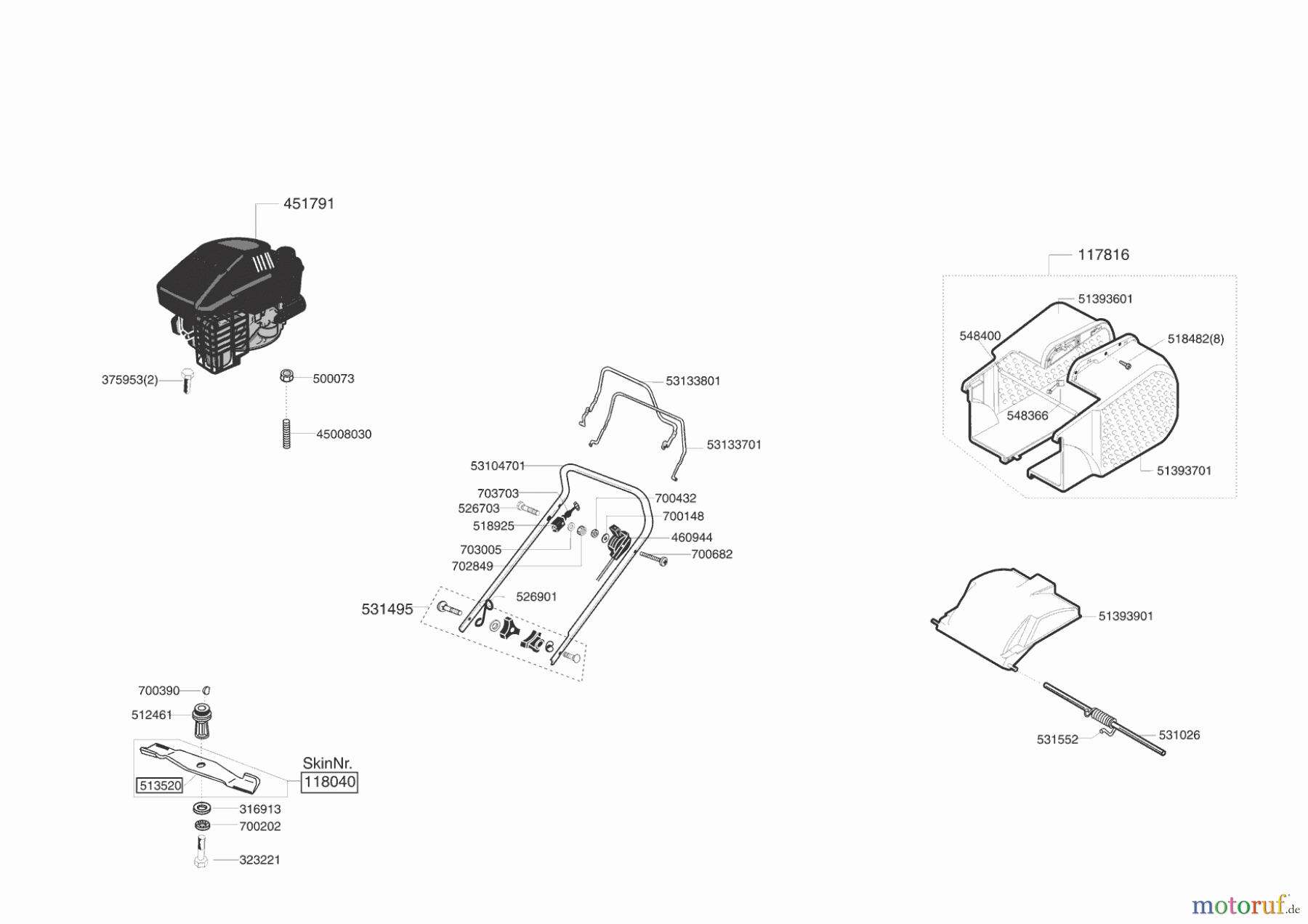AL-KO Gartentechnik Benzinrasenmäher IMPOS 4607 S Seite 1