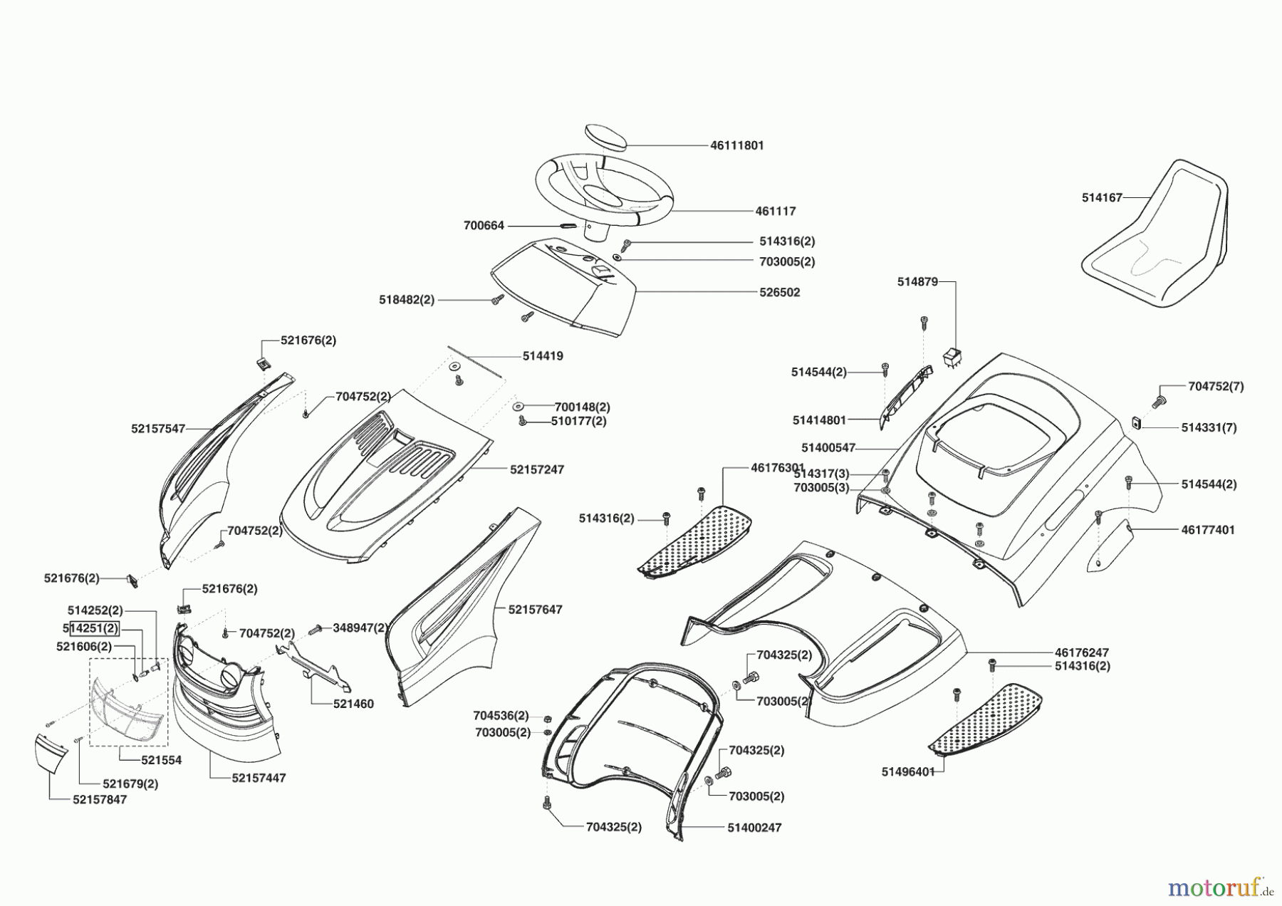  AL-KO Gartentechnik Rasentraktor OKAY MASTER CUT 102-07/175 H 11/2006 - 10/2007 Seite 1