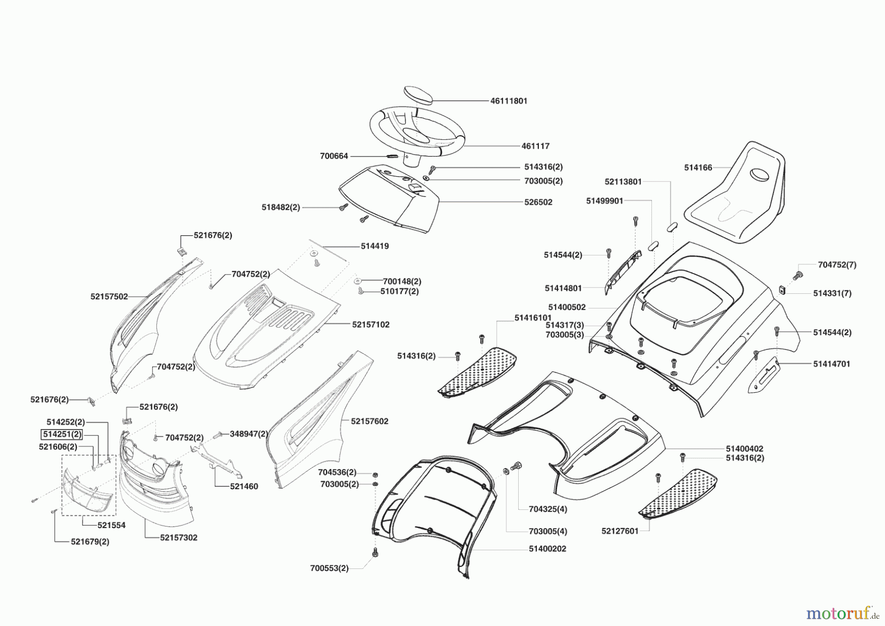 Powerline Gartentechnik Rasentraktor T 13-82 HD 12/2006 - 09/2007 Seite 1