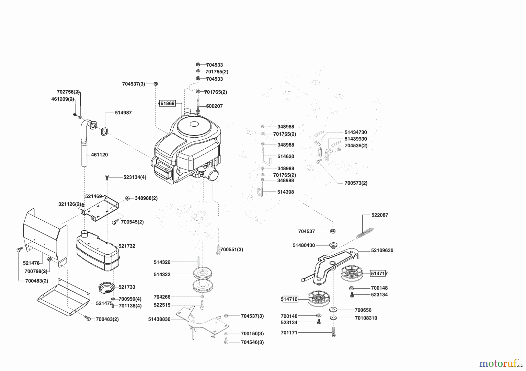 AL-KO Gartentechnik Rasentraktor COMFORT T850 S 12/2006 - 02/2008 Seite 4