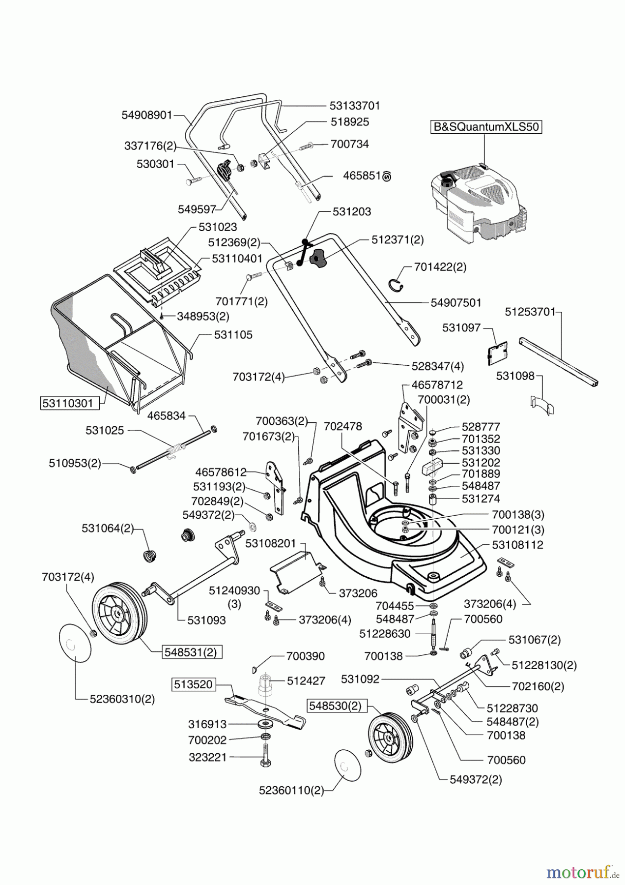  Orion Gartentechnik Benzinrasenmäher 47 B 12/2006 - 05/2007 Seite 1