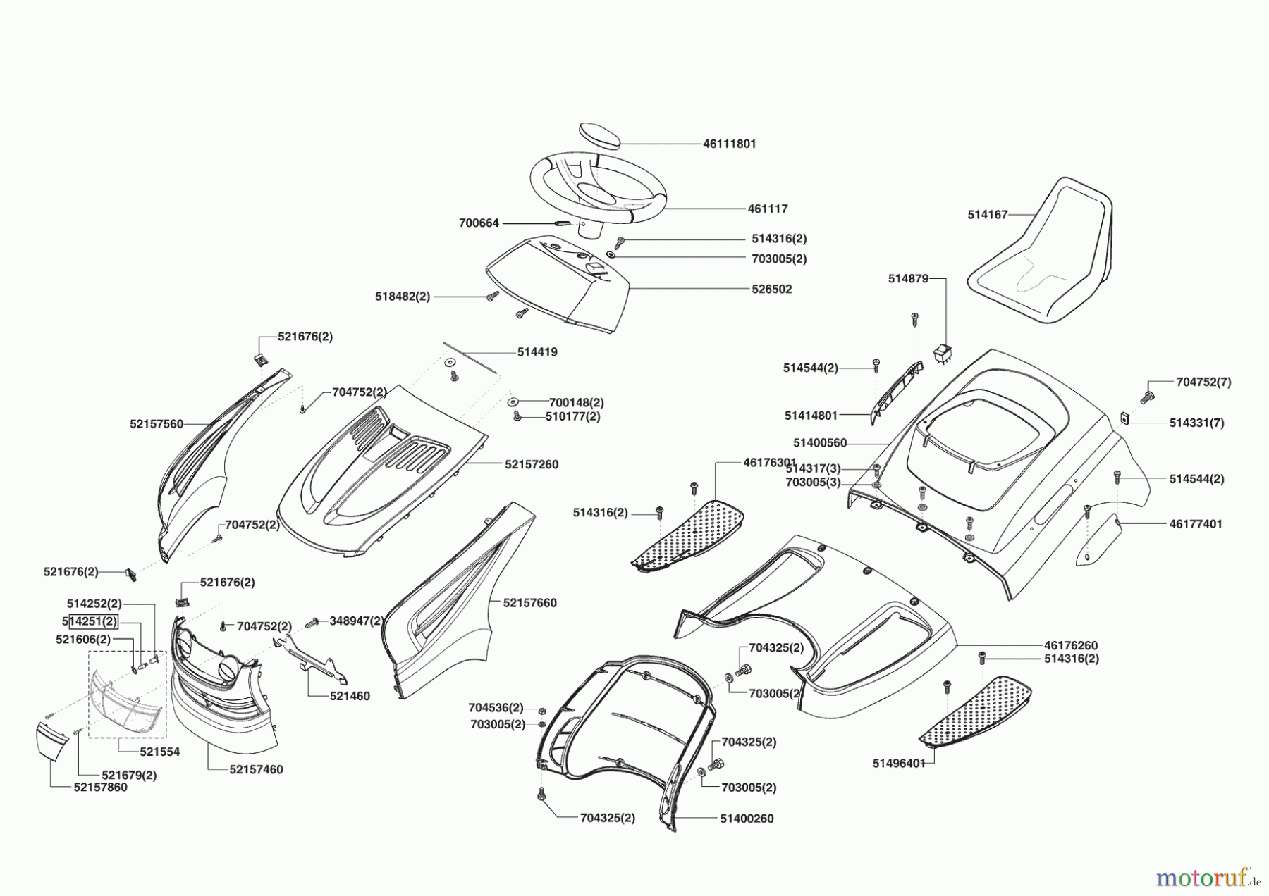 Grüne Welle Gartentechnik Rasentraktor 102-175 H 01/2007 - 11/2008 Seite 1