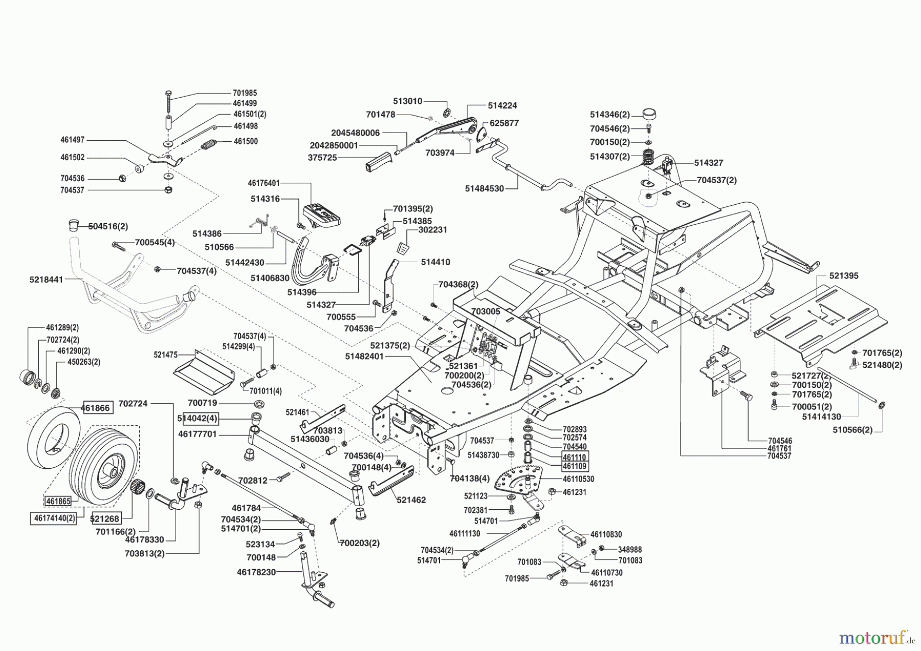 Grüne Welle Gartentechnik Rasentraktor 102-175 H 01/2007 - 11/2008 Seite 2