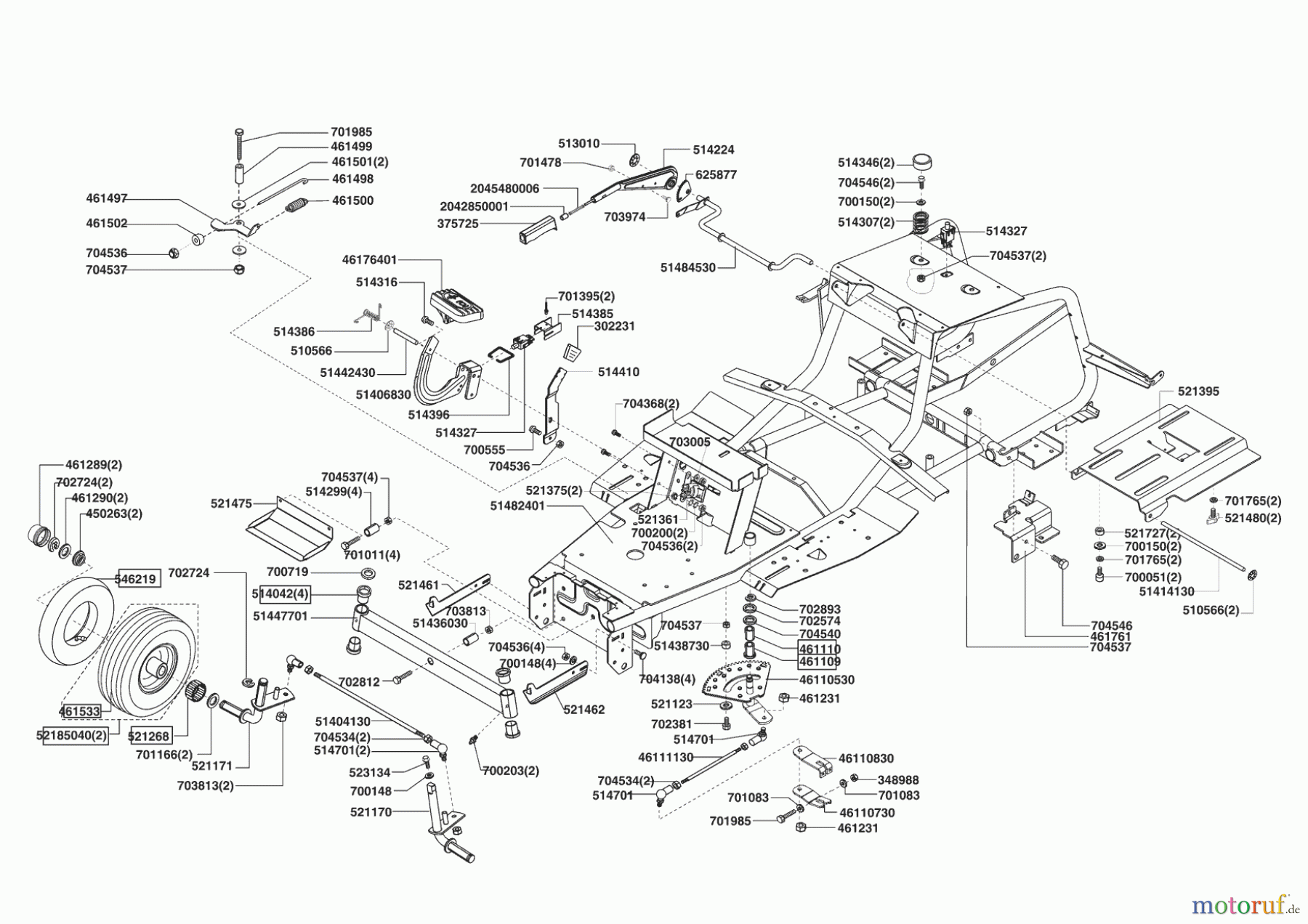 Grüne Welle Gartentechnik Rasentraktor 92-130 H 01/2007 - 11/2008 Seite 2
