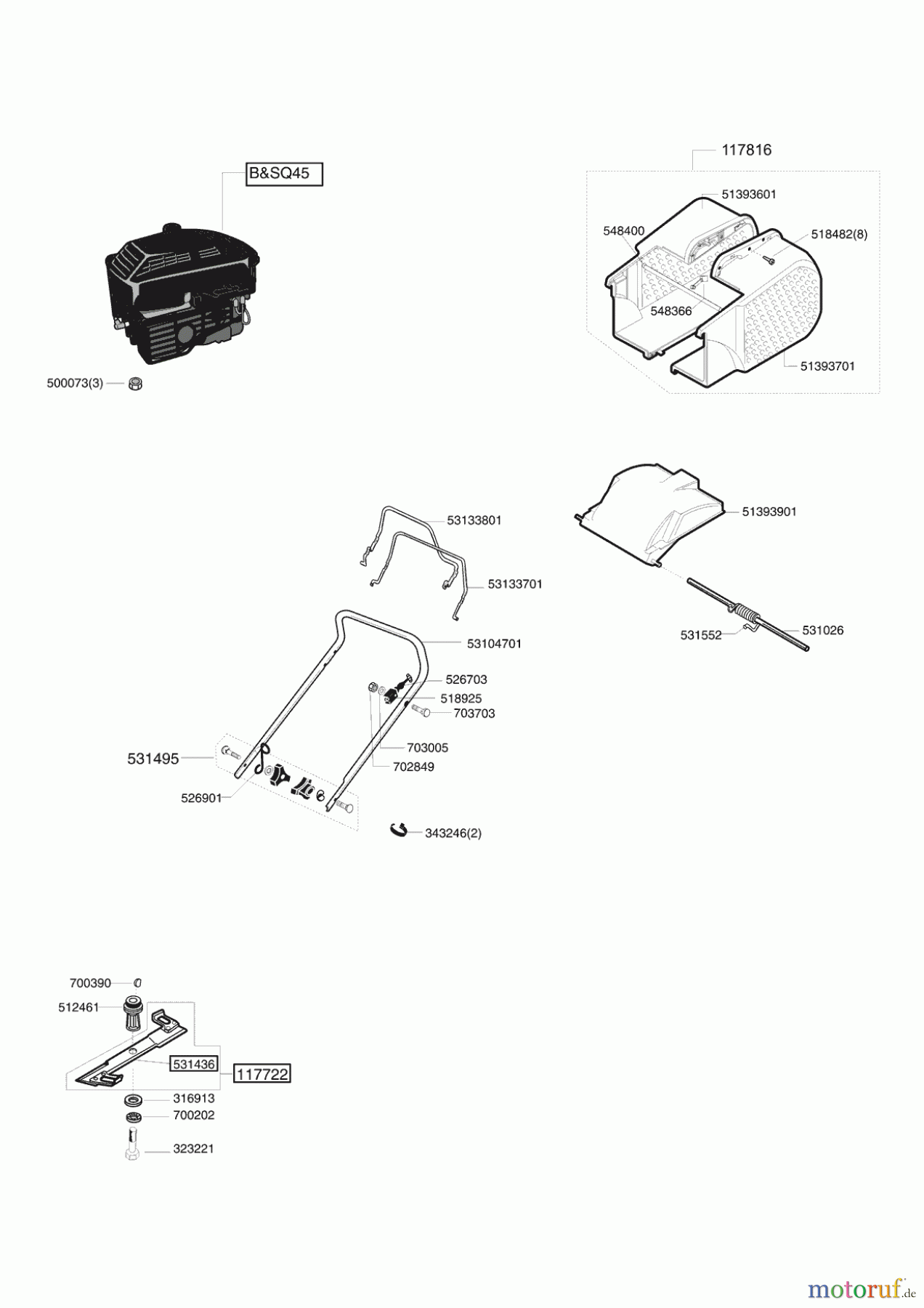 GARDENLINE Gartentechnik Benzinrasenmäher GLR 2 (CH-AUSF.) Seite 1