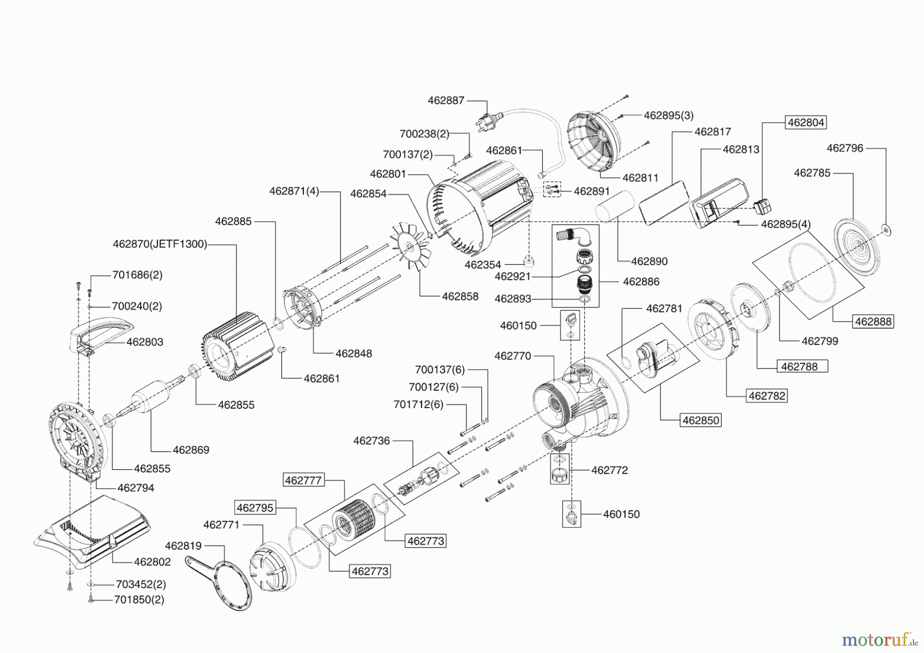  AL-KO Wassertechnik Oberflächenpumpen JET F 1300 Seite 1