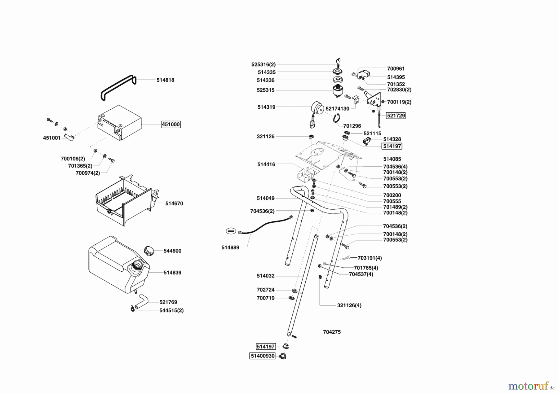 Powerline Gartentechnik Rasentraktor T20-102 HD II 02/2007 - 02/2008 Seite 6
