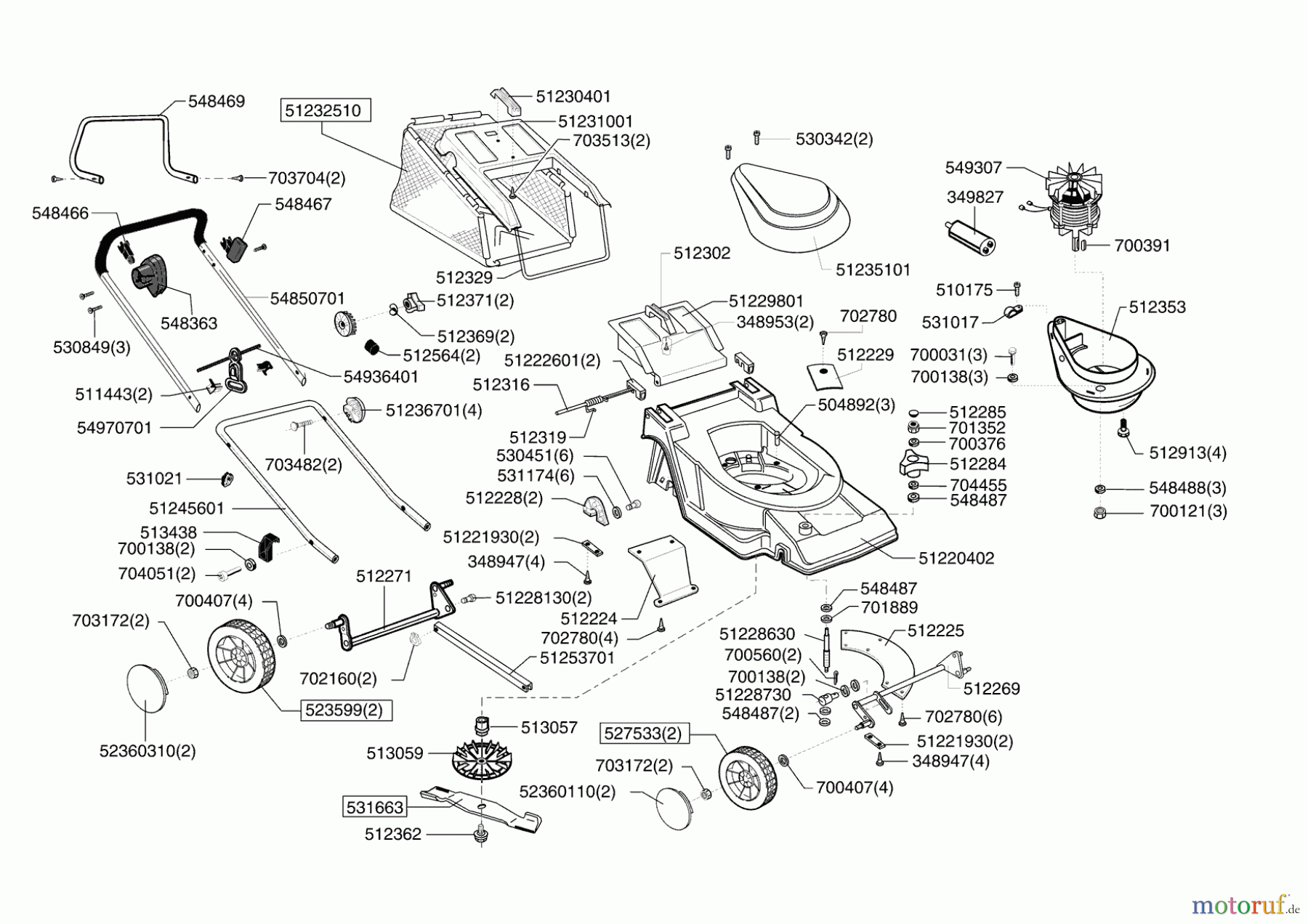 AL-KO Gartentechnik Elektrorasenmäher HVC 430 E 02/2007 - 04/2010 Seite 1