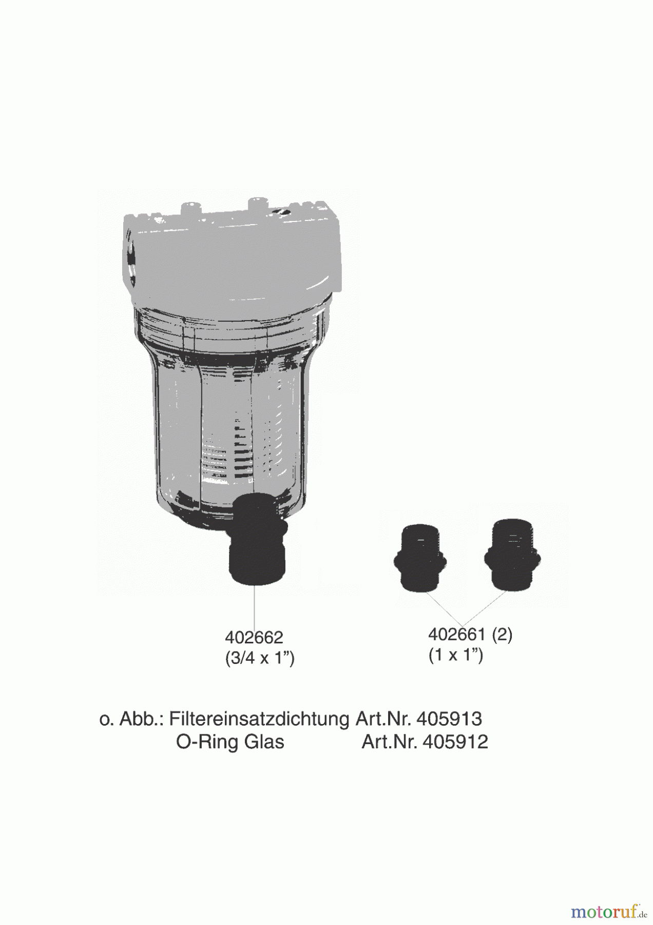 AL-KO Wassertechnik Zubehör Wassertechnik Gartenpumpenvorfilter 100/1