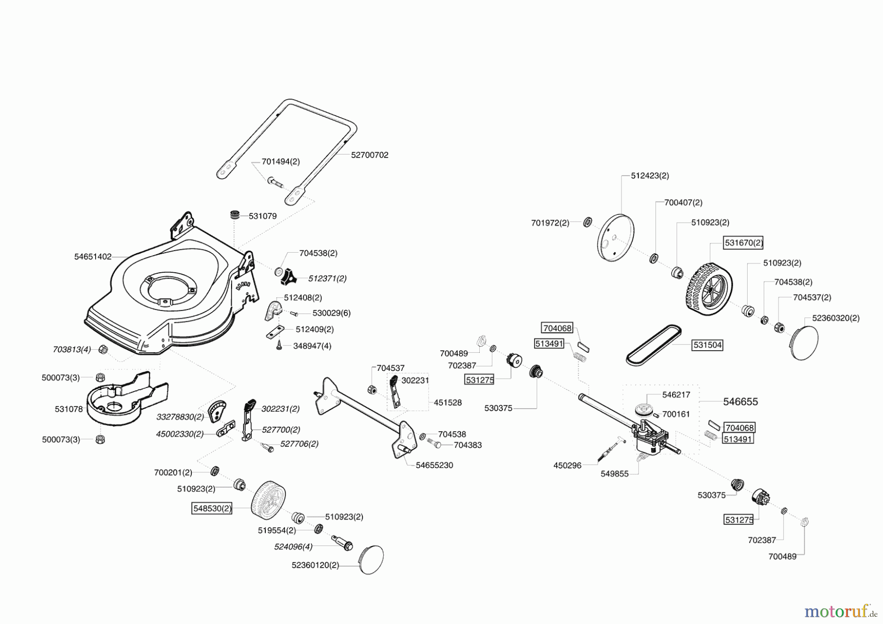  Powerline Gartentechnik Benzinrasenmäher 4600 BR ab 03/2007 Seite 2
