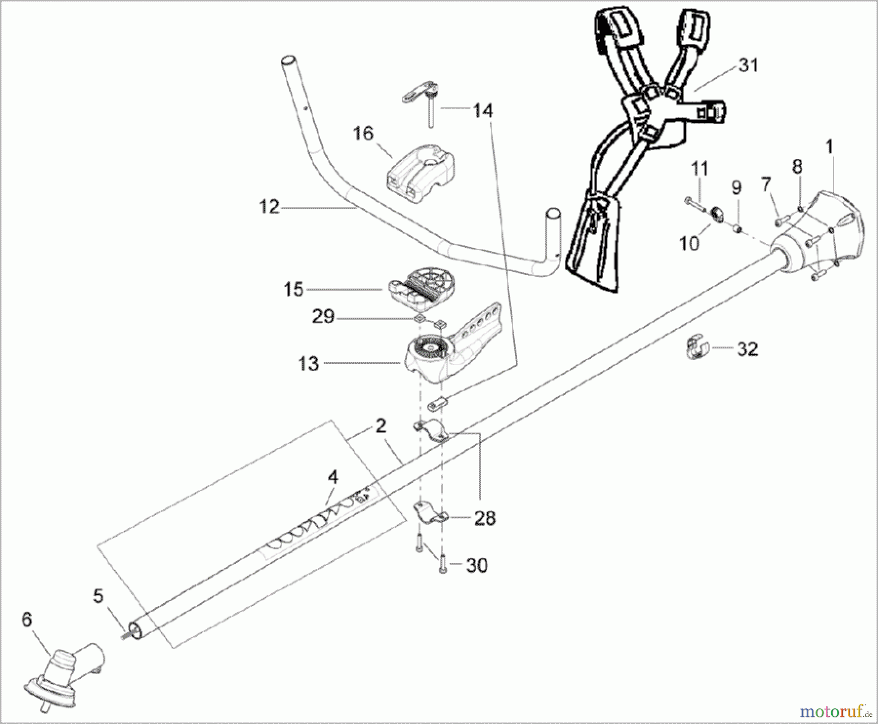 Solo by AL-KO Gartentechnik Motorsensen 133B S.Nr. ->1720;  52007 Druck 9 133 750 05/2007 [SN: S.Nr. ->1720;  52007 Druck 9 133 750] - 05/2007 [SN: S.Nr. 1721 ->;  52007 Druck 9 133 751] Seite 10
