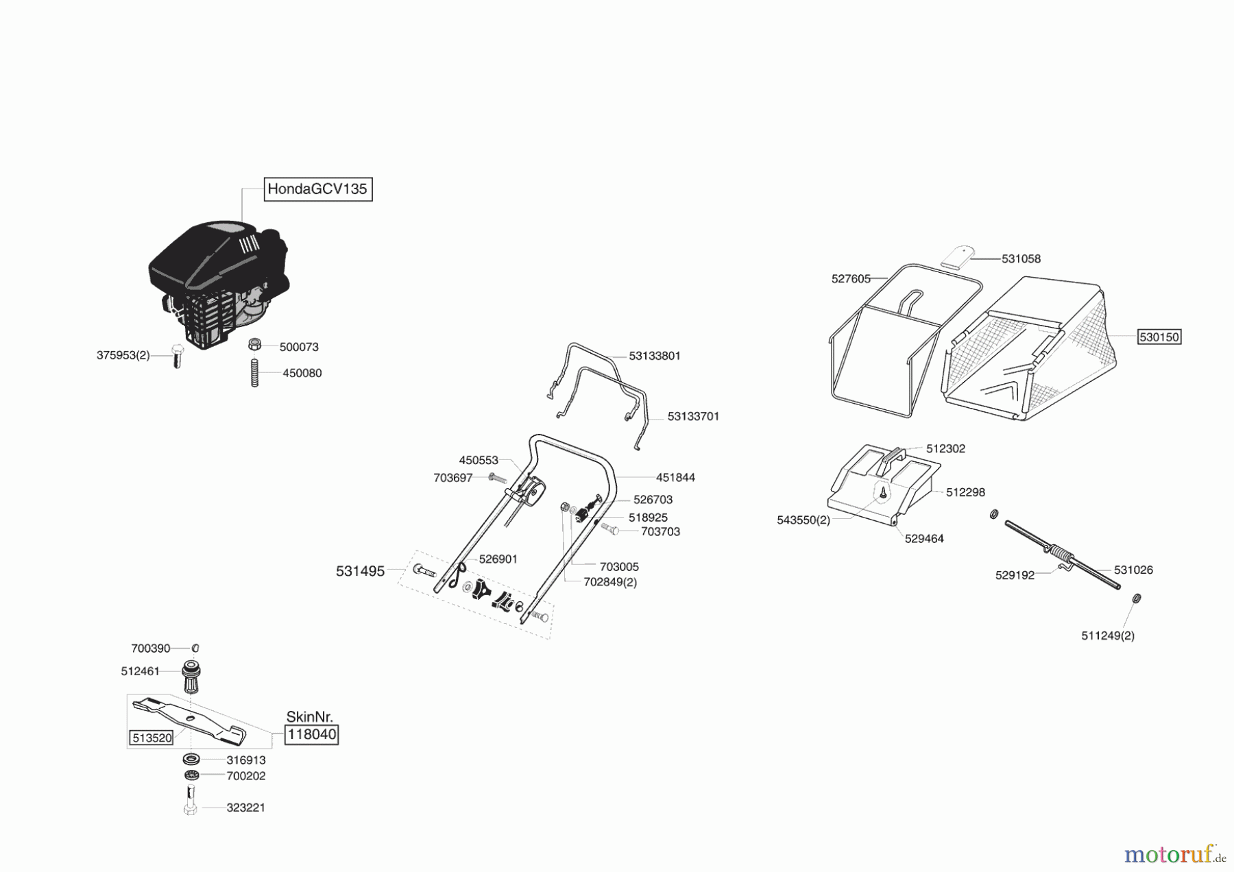 AL-KO Gartentechnik Benzinrasenmäher EASY-MOW 4600 HPD ab 05/2007 Seite 1