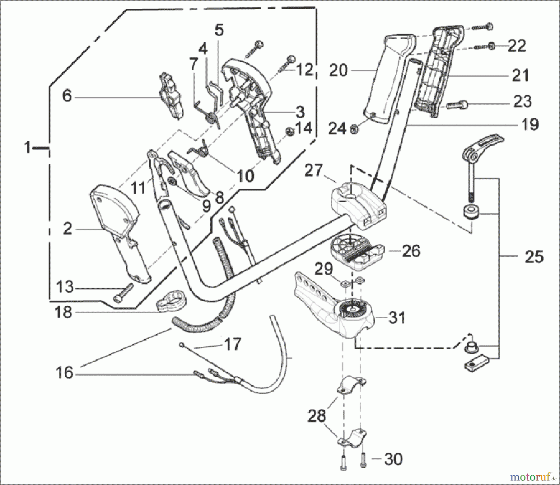  Solo by AL-KO Gartentechnik Motorsensen 143B S.Nr. ->1100 ;  52007 Druck 9 143 750 05/2007 [SN: S.Nr. ->1100 ;  52007 Druck 9 143 750] - 05/2007 [SN: S.Nr. 1101 ->;  52007 Druck 9 143 751] Seite 12