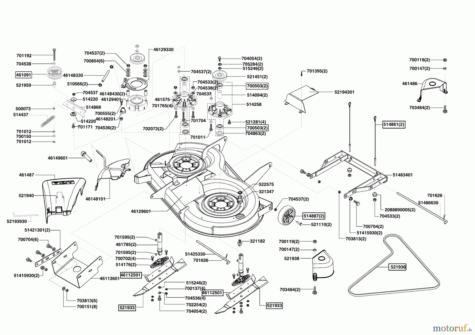 Powerline Gartentechnik Rasentraktor T18-102 HDS 06/2007 - 10/2007 Seite 5