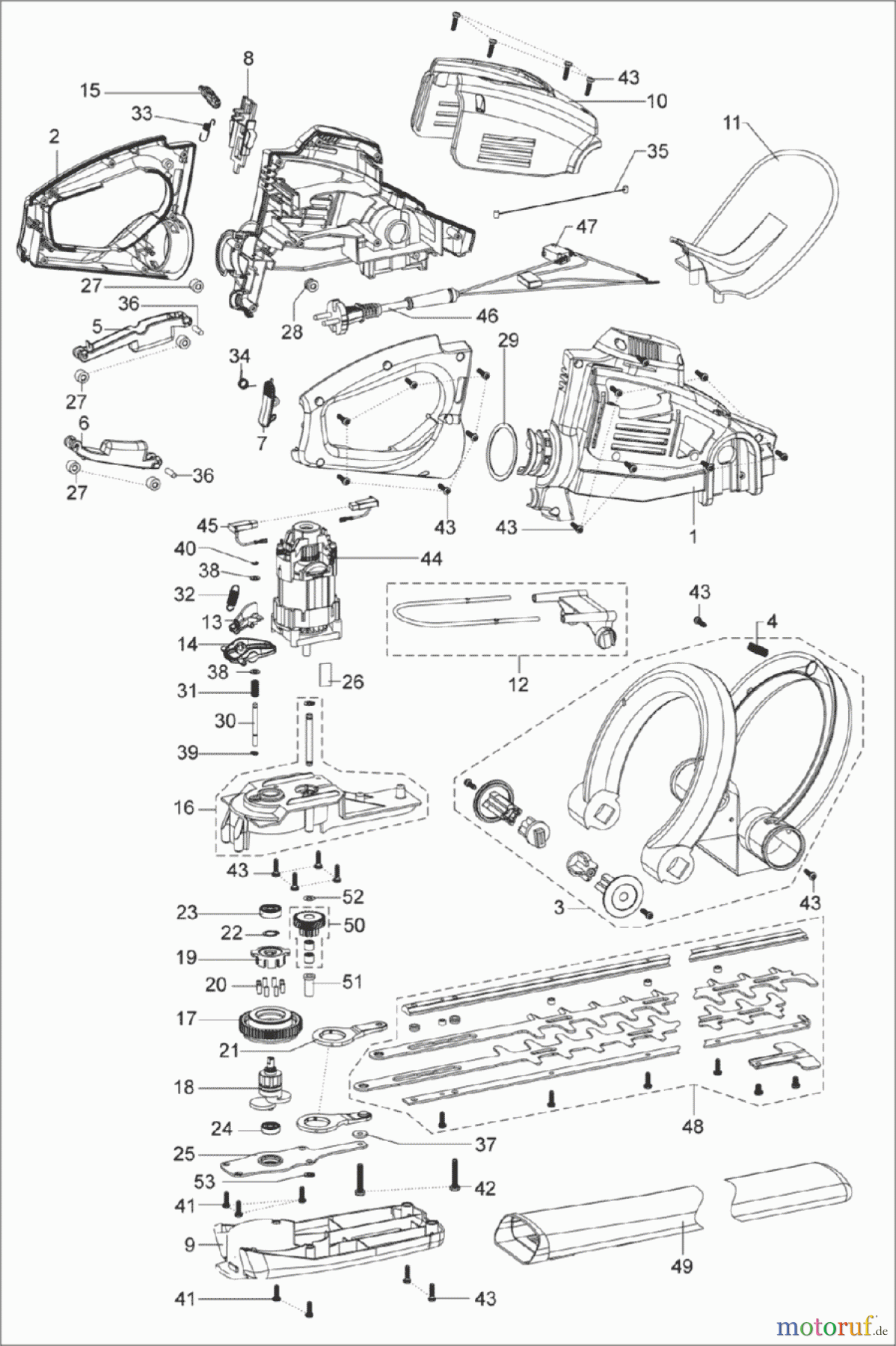  Solo by AL-KO Gartentechnik Heckenschere 167 ET 072007 Druck 9 167 700 07/2007 [SN: ET 072007 Druck 9 167 700] - 07/2011 [SN: ET 072011 Druck 9 167 701] Seite 1