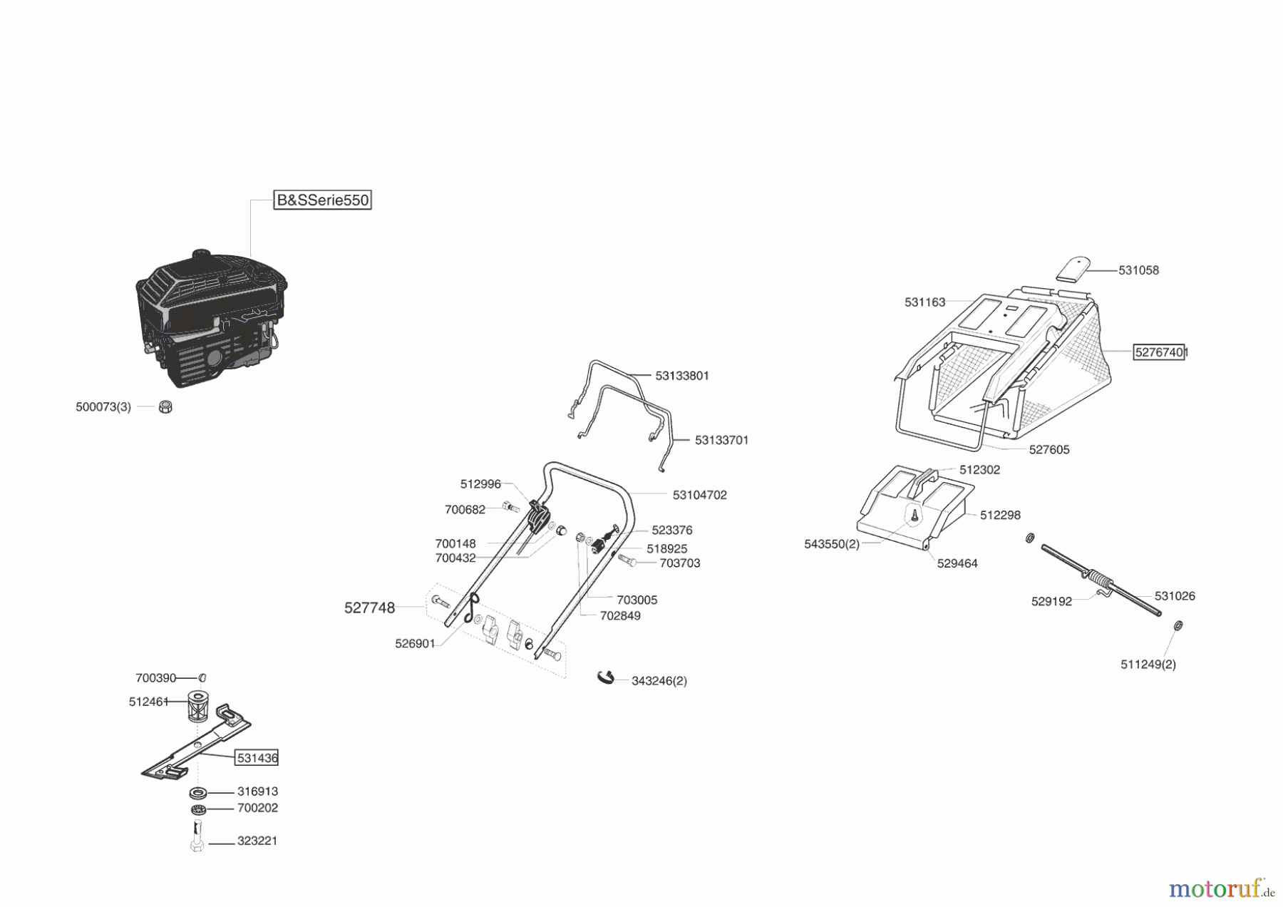 AL-KO Gartentechnik Benzinrasenmäher Plus 3 R ab 08/2007 Seite 1