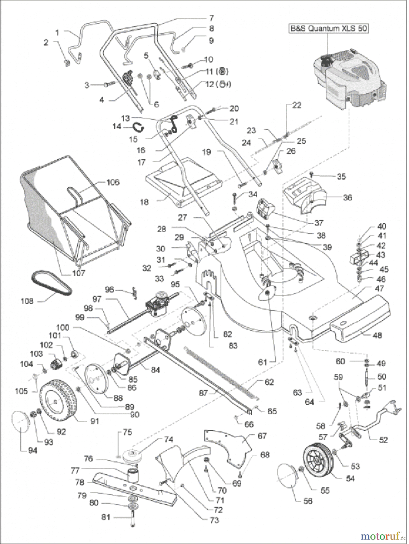  Solo by AL-KO Gartentechnik Benzinrasenmäher 548RX Export ET 082007 Druck 9 548 750 08/2007 [SN: ET 082007 Druck 9 548 750] - 08/2008 [SN: ET 082008Druck 9 548 751] Seite 1
