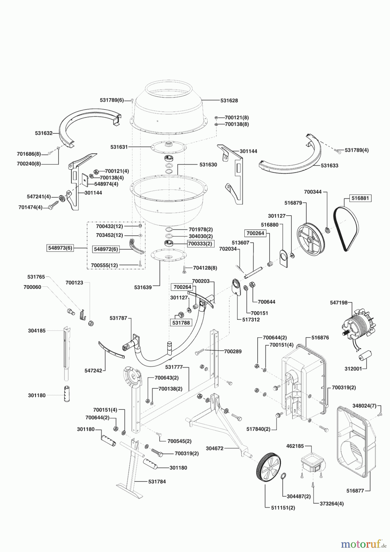 AL-KO Heimwerkertechnik Betonmörtelmaschinen Top 1202 H ab 10/2007 Seite 1