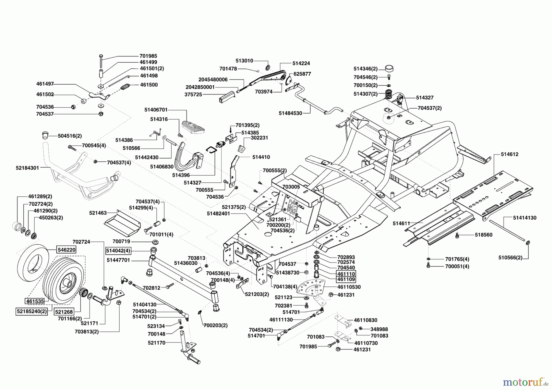 AL-KO Gartentechnik Rasentraktor T17-102 HD LUX HVC ab 10/2007 Seite 2