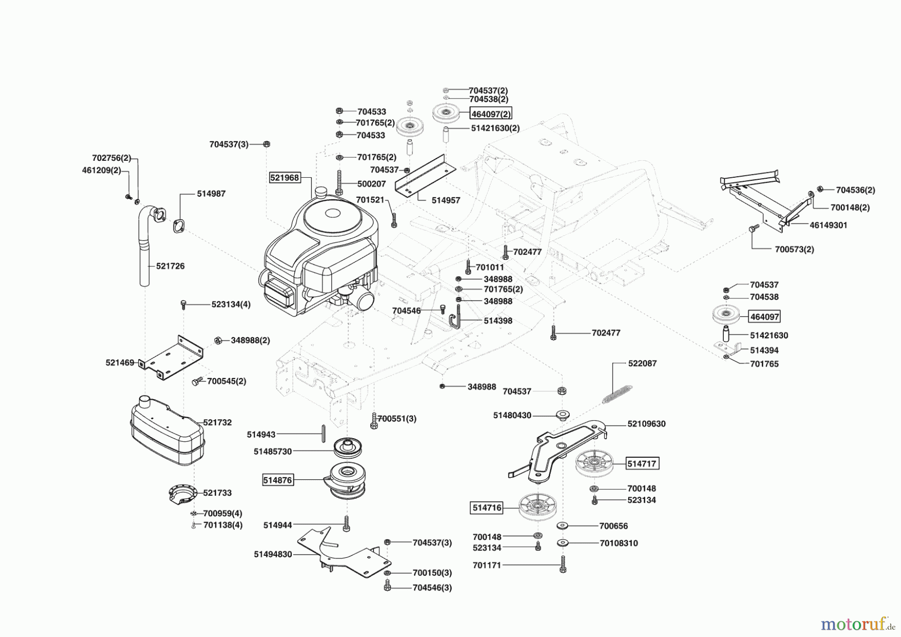 Concord Gartentechnik Rasentraktor T18-102 HD MASPORT ab 10/2007 Seite 4