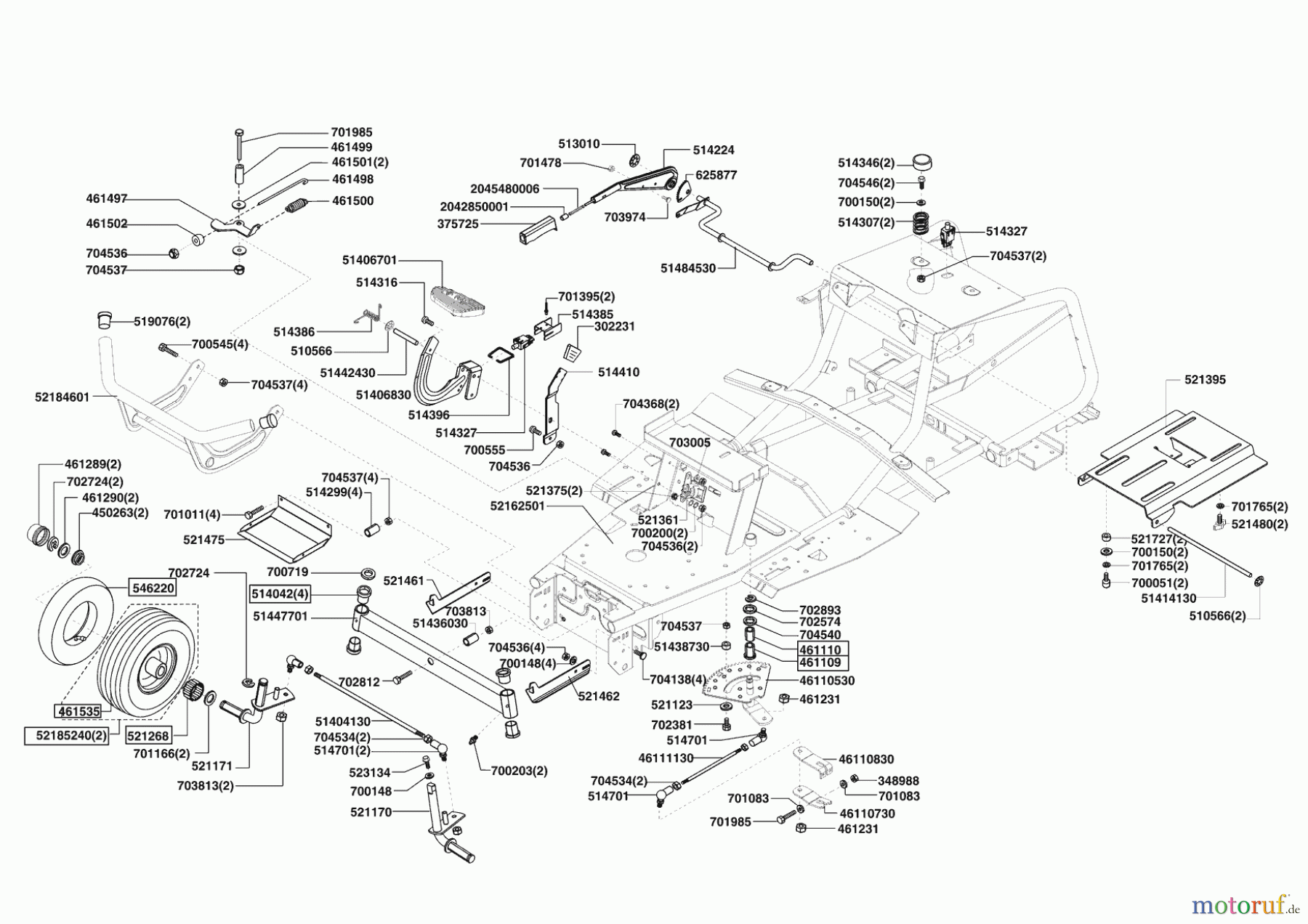 Concord Gartentechnik Rasentraktor T20-102 HDE MASPORT ab 10/2007 Seite 2