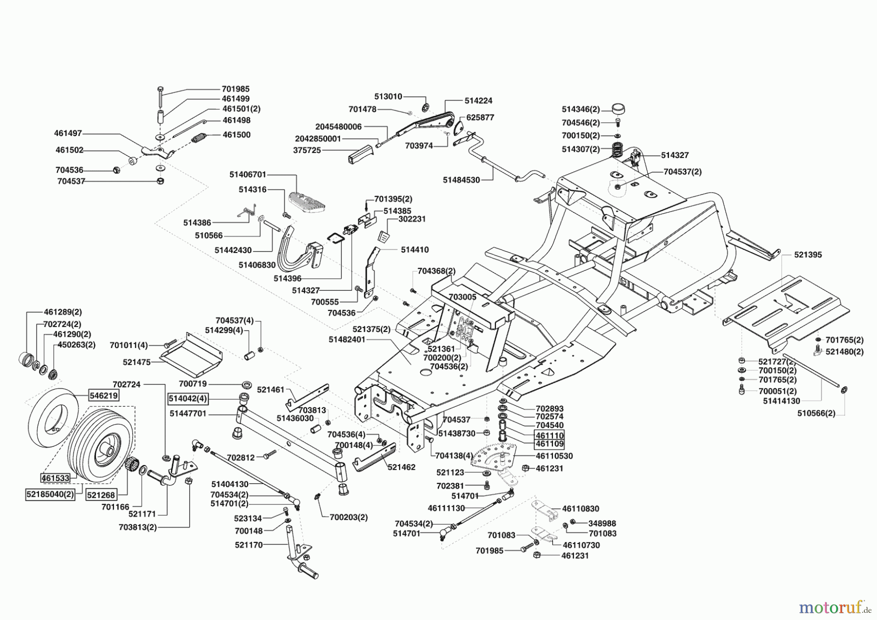 AL-KO Gartentechnik Rasentraktor COOPER T18-102 HD ab 10/2007 Seite 2