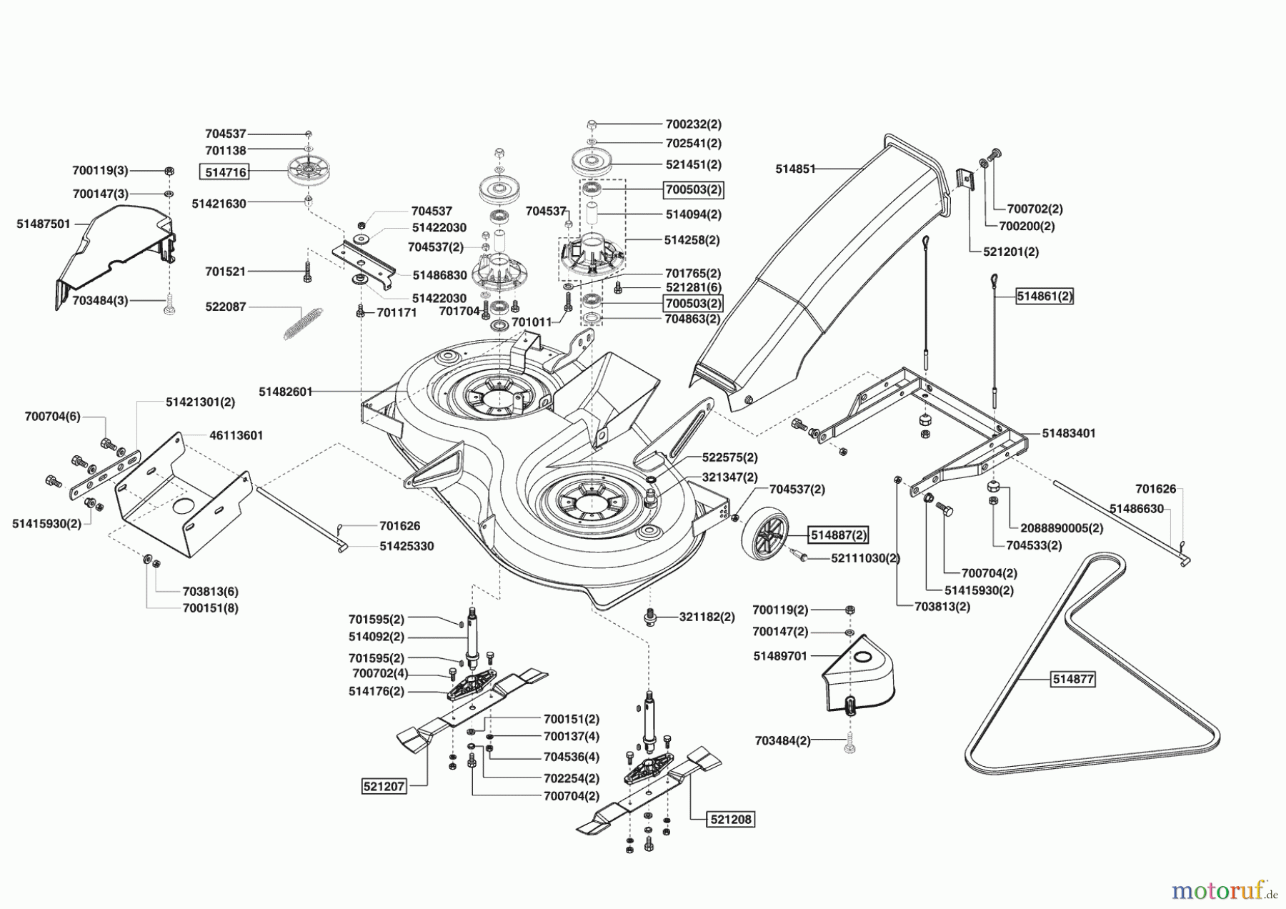 Powerline Gartentechnik Rasentraktor T 18-102 HD II ab 10/2007 Seite 5