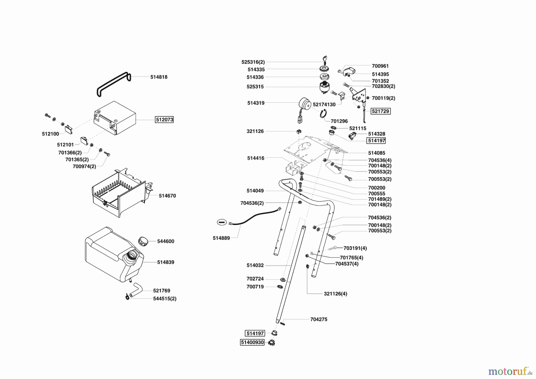 Powerline Gartentechnik Rasentraktor T 18-102 HD II ab 10/2007 Seite 6