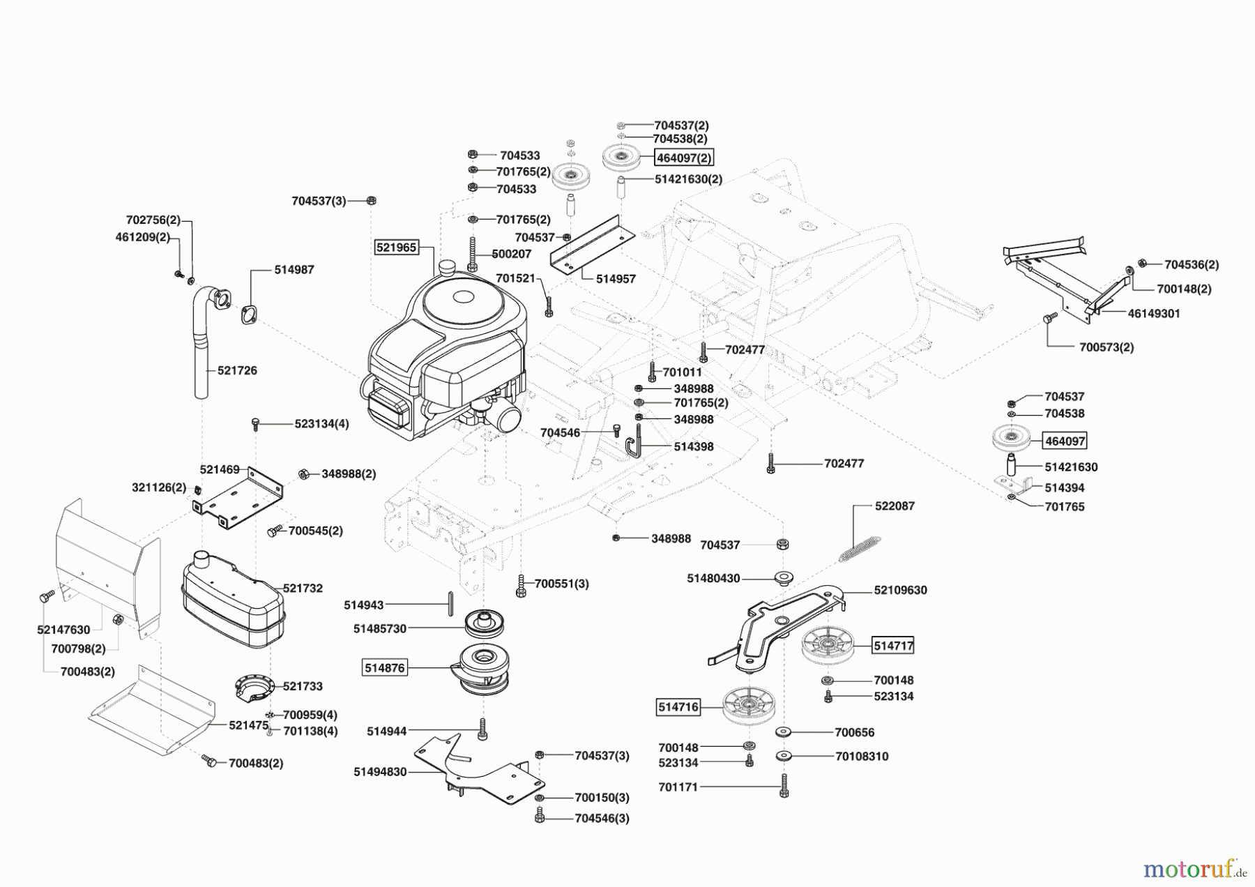 AL-KO Gartentechnik Rasentraktor COOPER T15-102 HD ab 10/2007 Seite 4