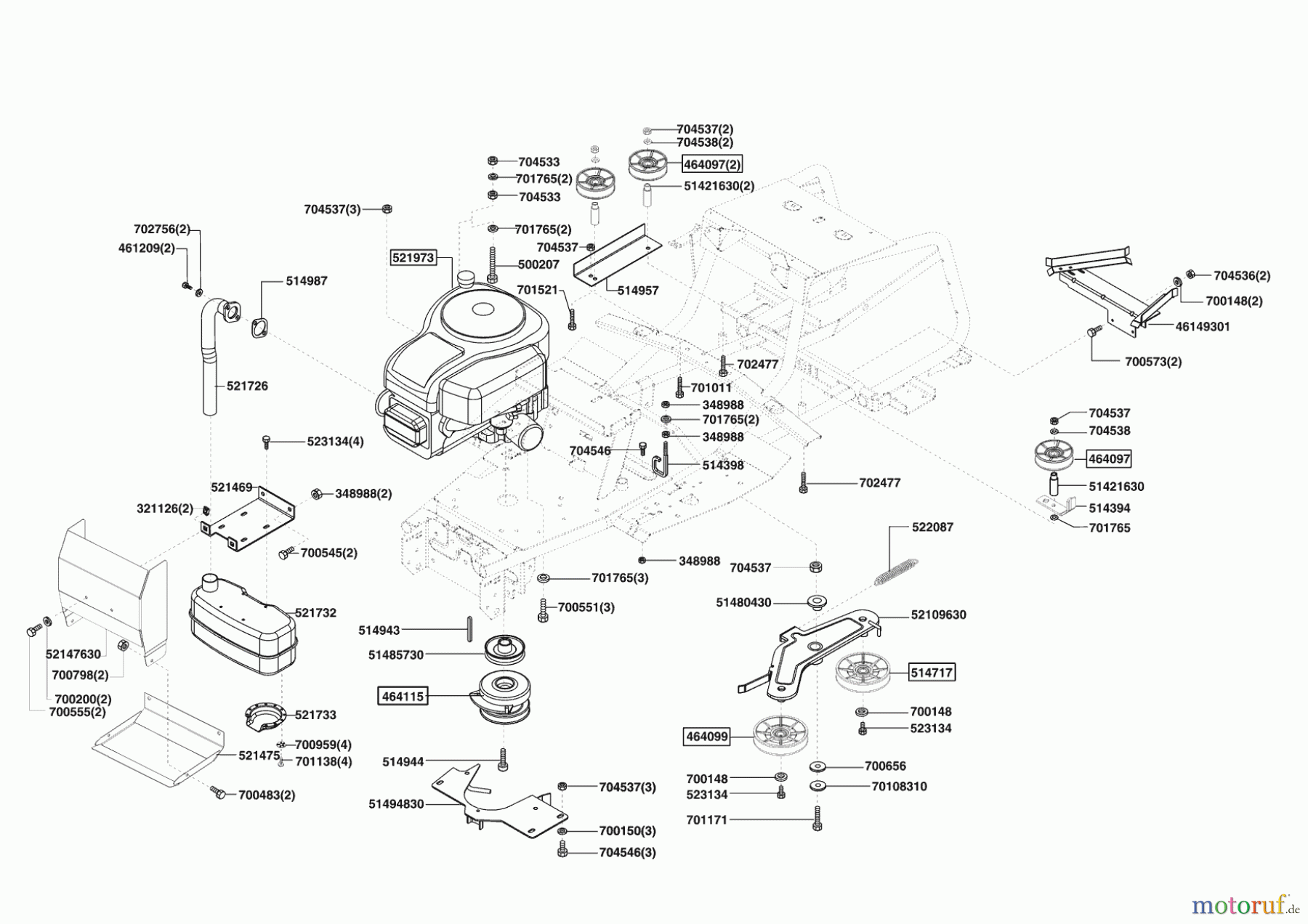 Powerline Gartentechnik Rasentraktor T18-102 HDS 10/2007 - 11/2008 Seite 4