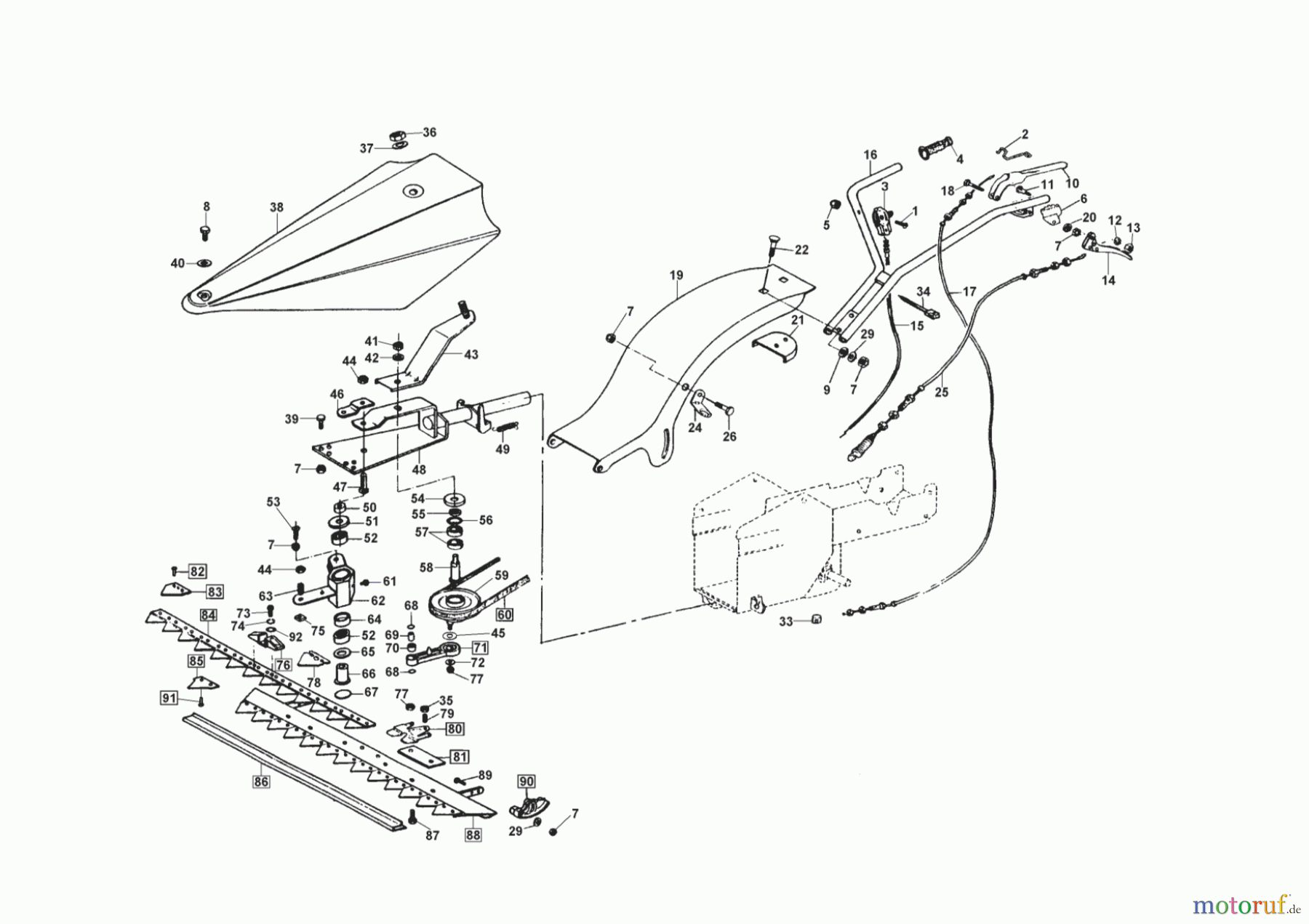 AL-KO Gartentechnik Balkenmäher BM 870/II 11/2007 - 01/2011 Seite 1