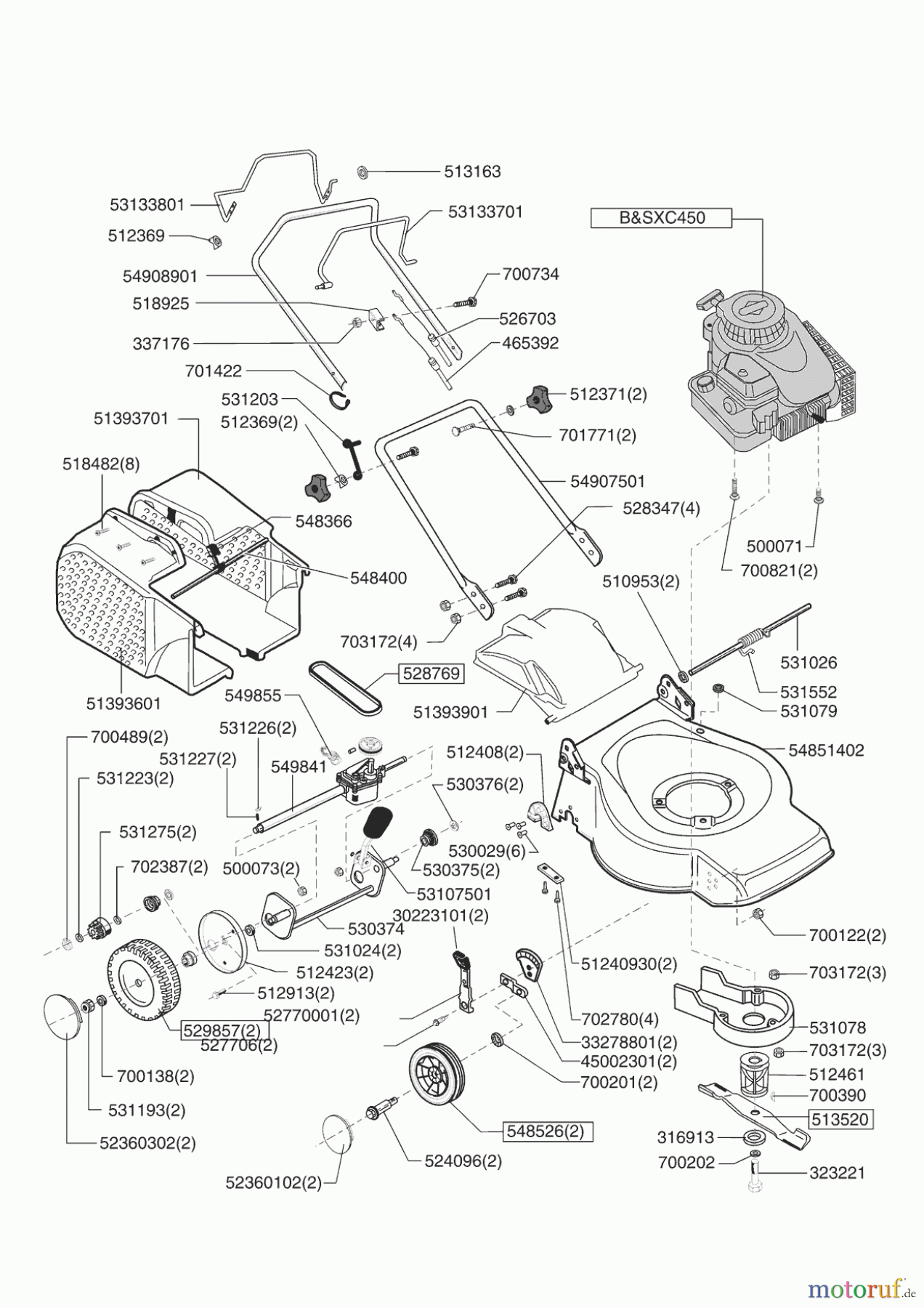 GardensBest Gartentechnik Benzinrasenmäher 46 BR 11/2007 - 10/2008 Seite 1