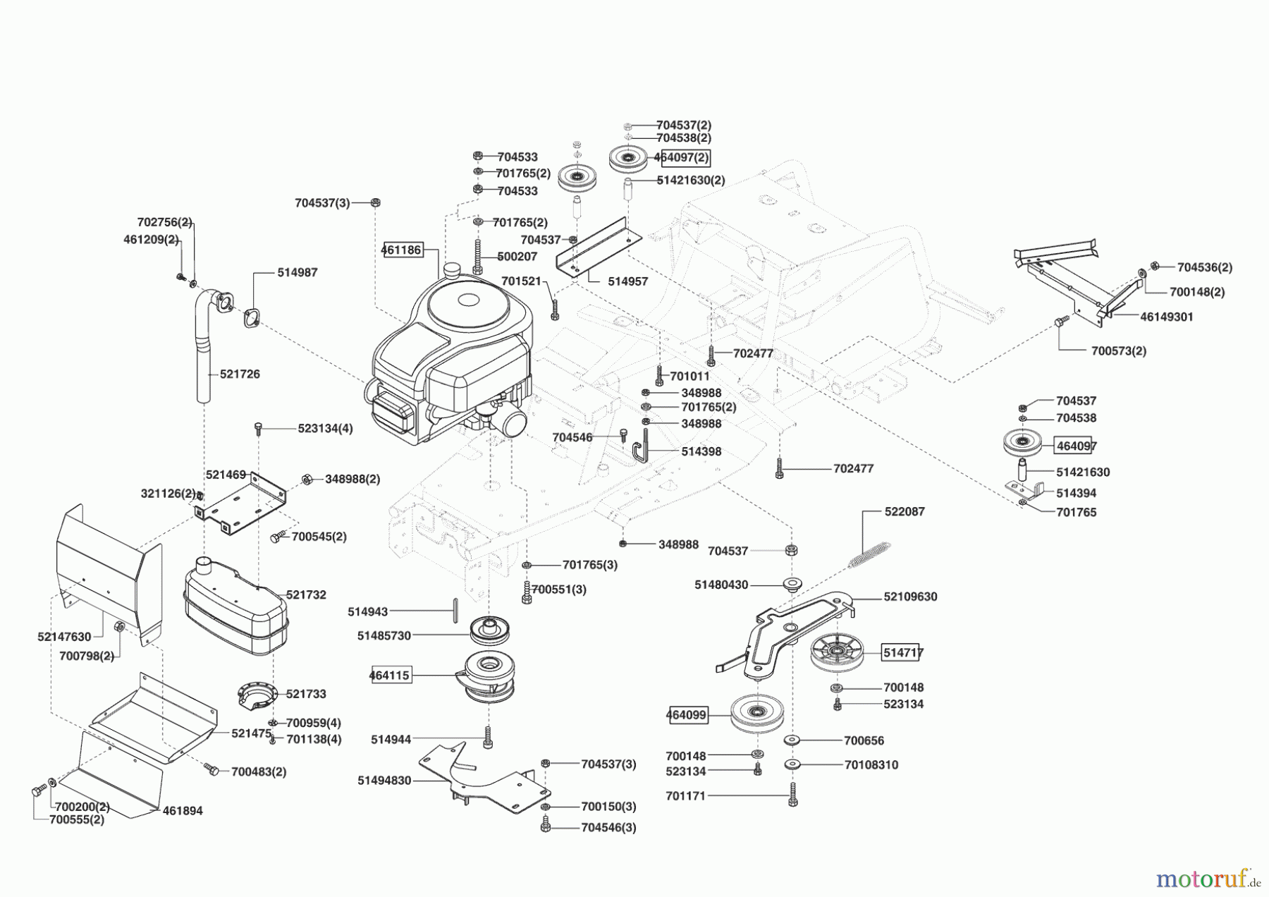 Powerline Gartentechnik Rasentraktor T 15-102 HD 11/2007 - 02/2009 Seite 4