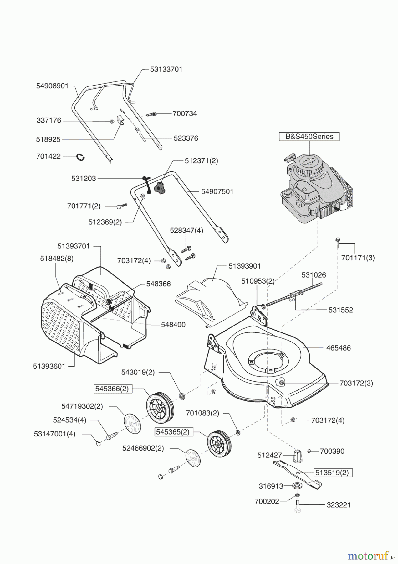 Uniropa Gartentechnik Benzinrasenmäher 40 B ab 11/2007 Seite 1