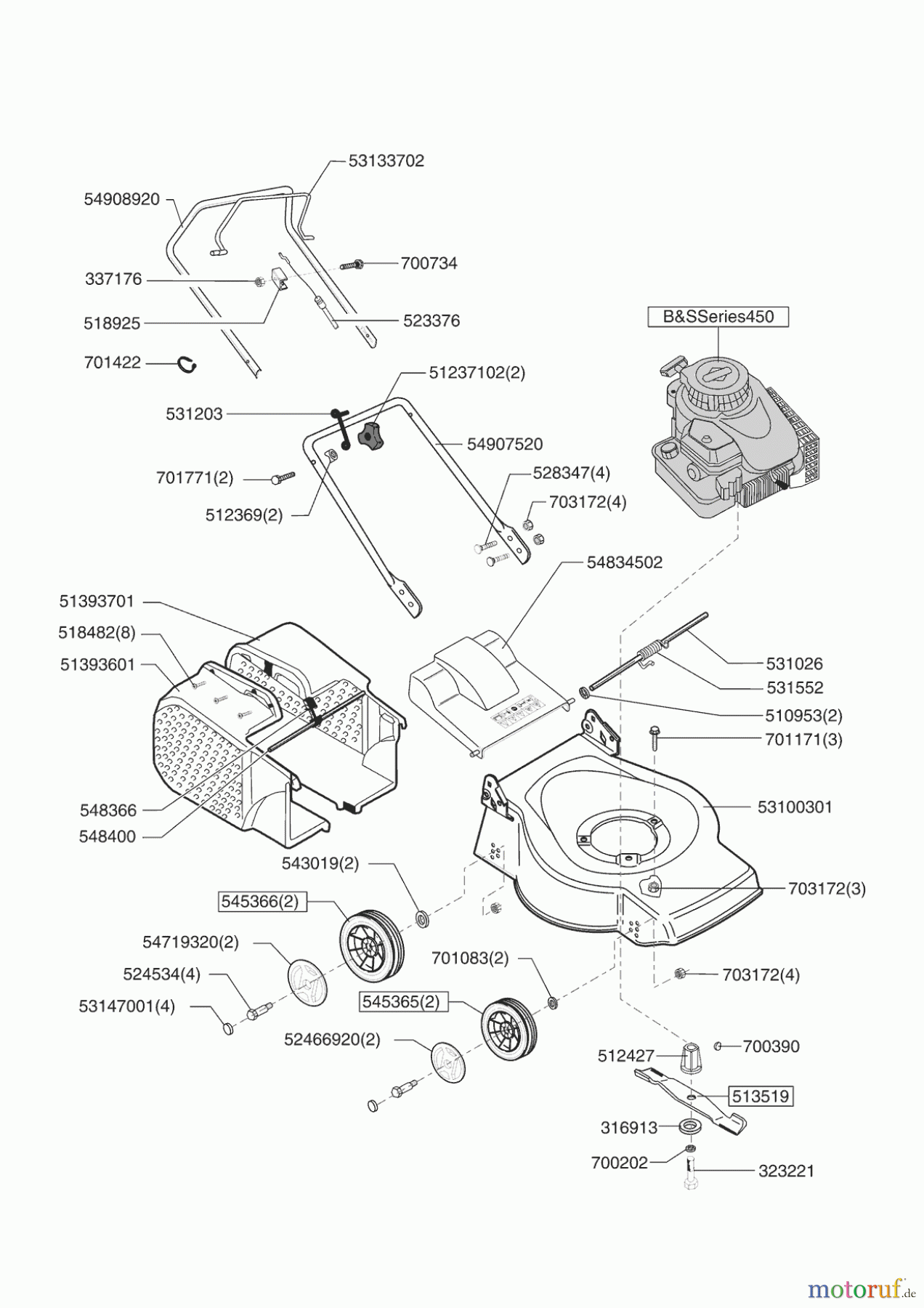 AL-KO Gartentechnik Benzinrasenmäher CLASSIC 4.0 B Seite 1