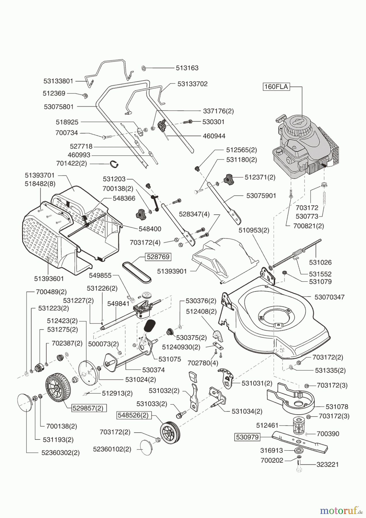 Greenstyler Gartentechnik Benzinrasenmäher 46 BR 11/2007 - 05/2009 Seite 1