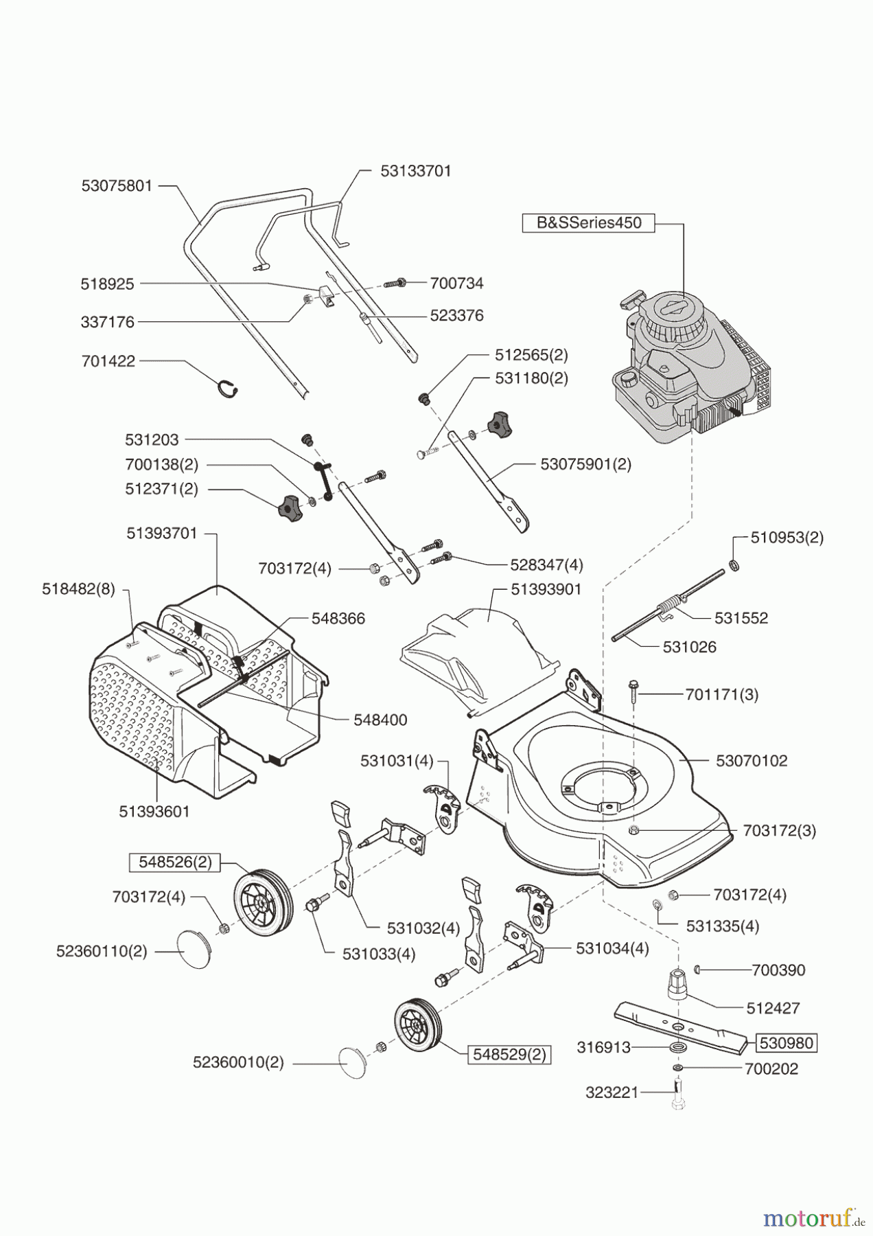  AL-KO Gartentechnik Benzinrasenmäher TEKNICO 40 B  11/2007 - 05/2009 Seite 1