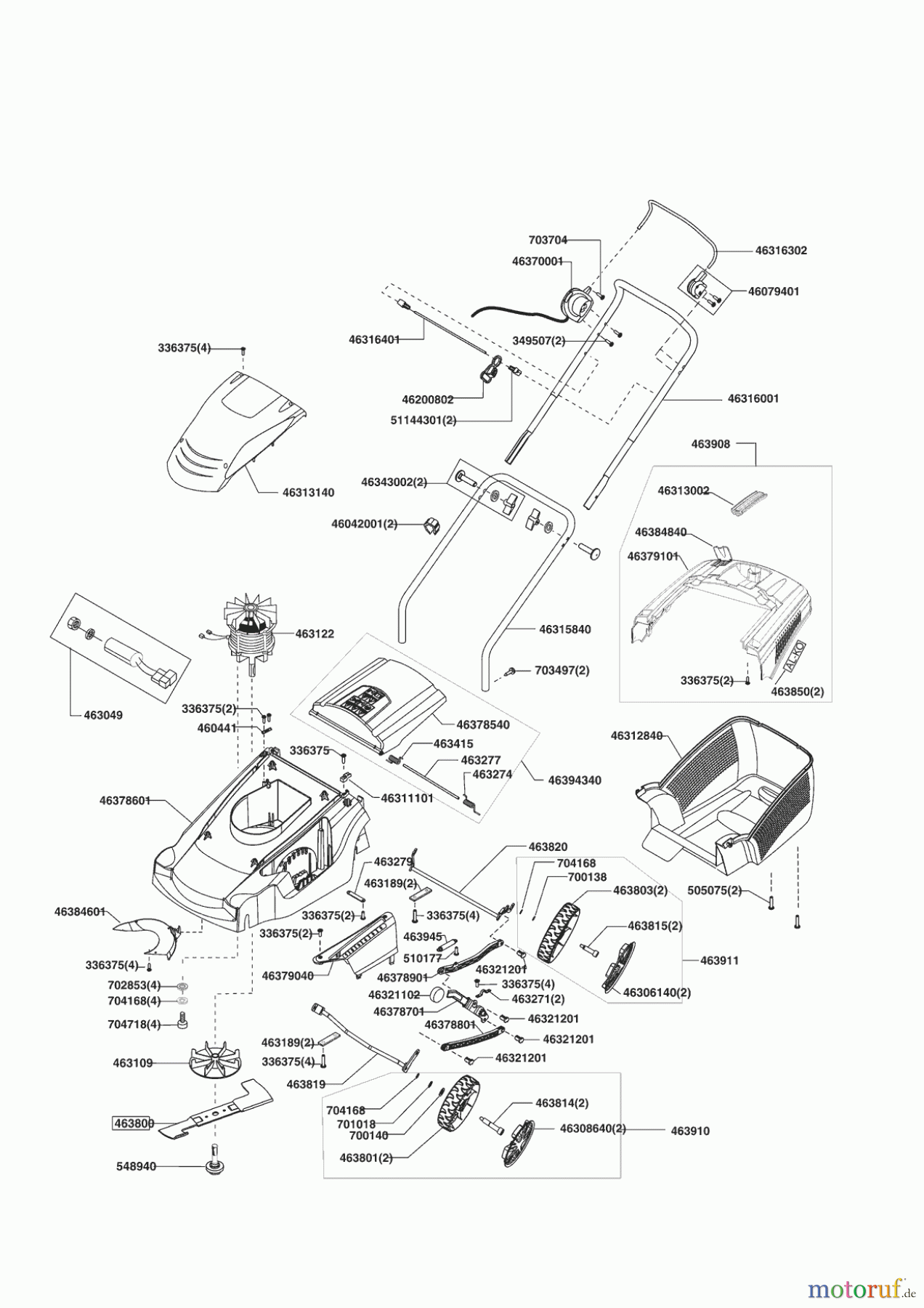 Ginge Gartentechnik Elektrorasenmäher COMFORT 34 E Seite 1