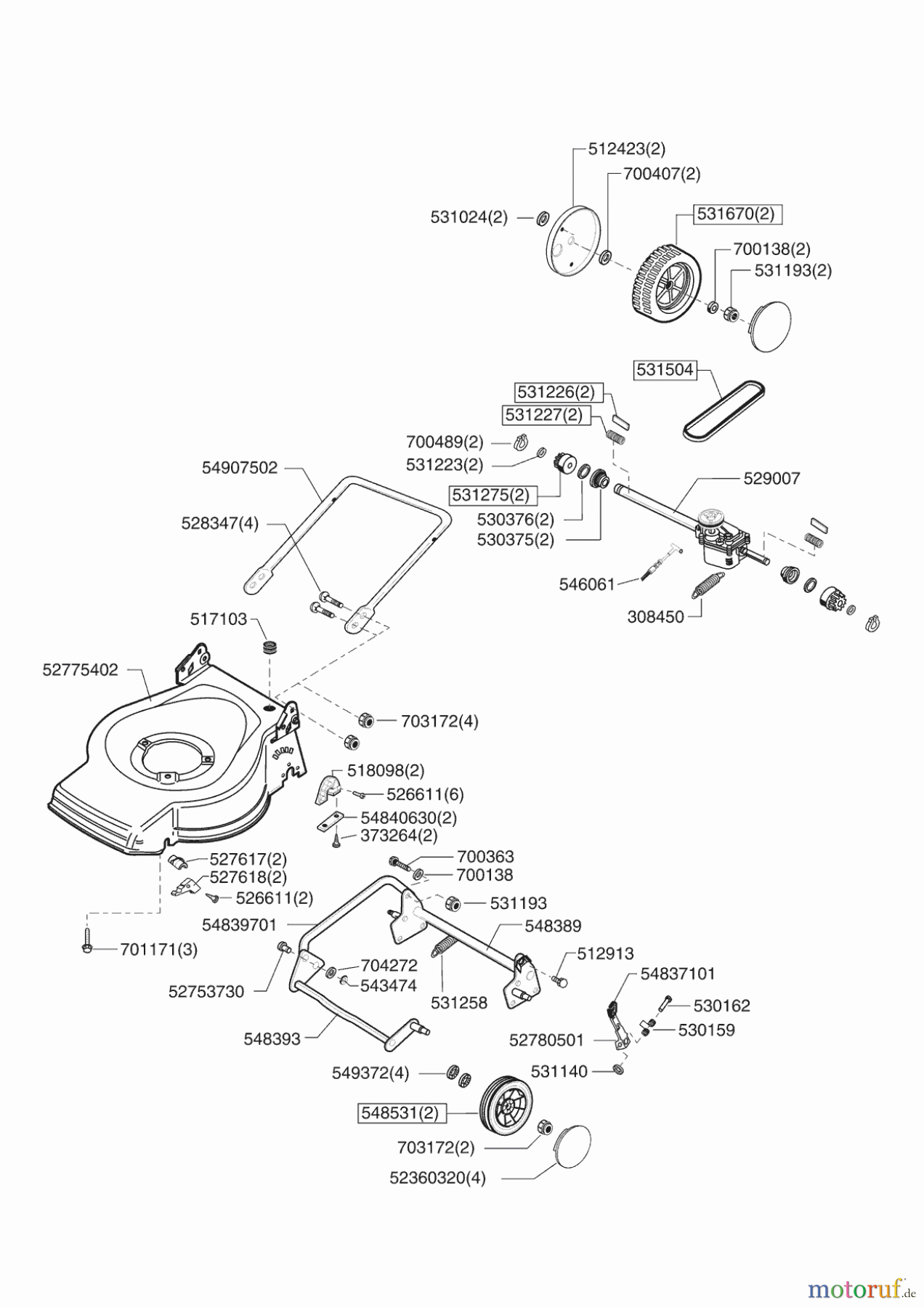  Powerline Gartentechnik Benzinrasenmäher 4700 BR  01/2008 Seite 2
