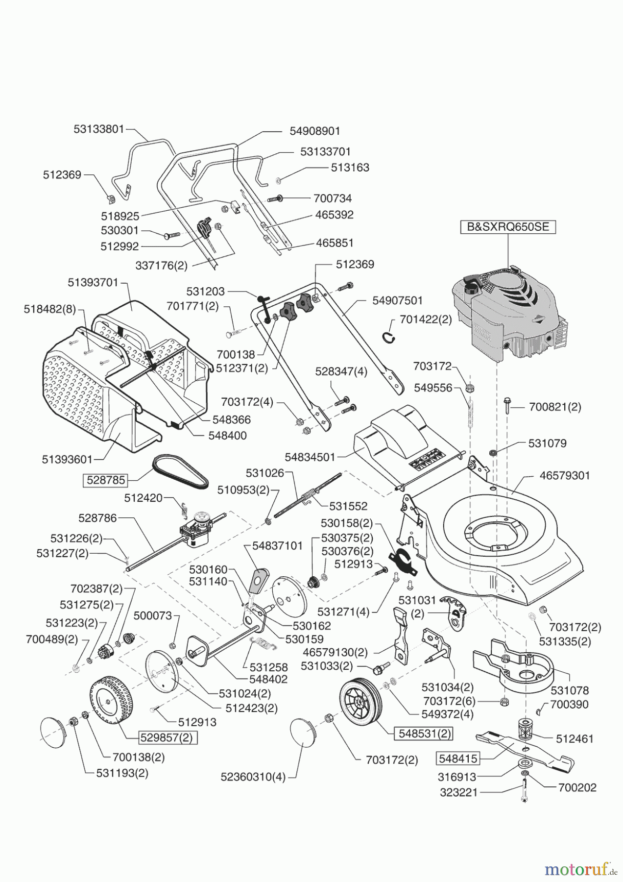  GARDENCARE Gartentechnik Benzinrasenmäher 51 BR 01/2008 - 05/2009 Seite 1